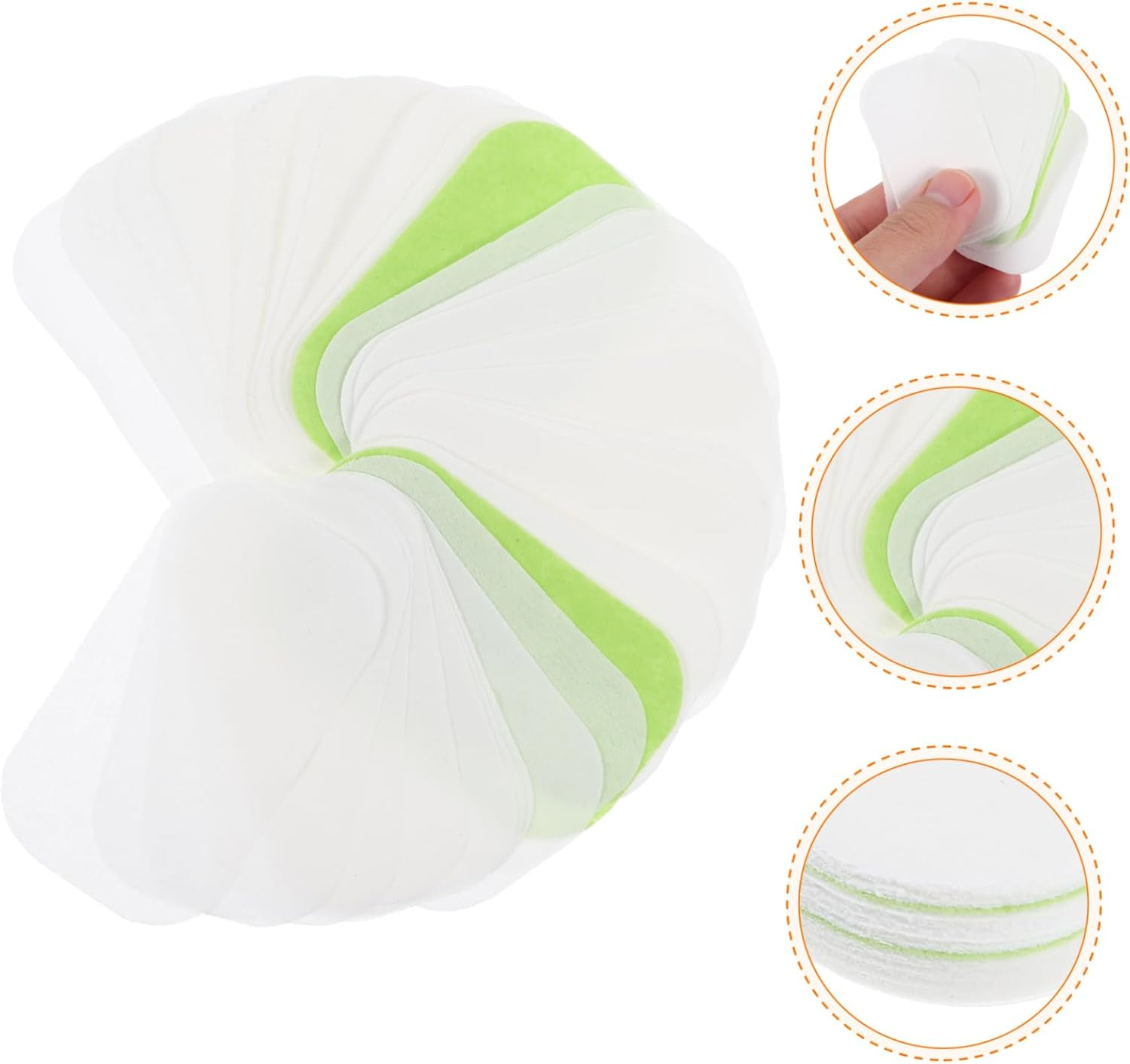 GANAZONO 50Pcs Travel Hand Soaps Sheets Soap Paper Sheets Disposable Slices for Hotels Travel image number 6