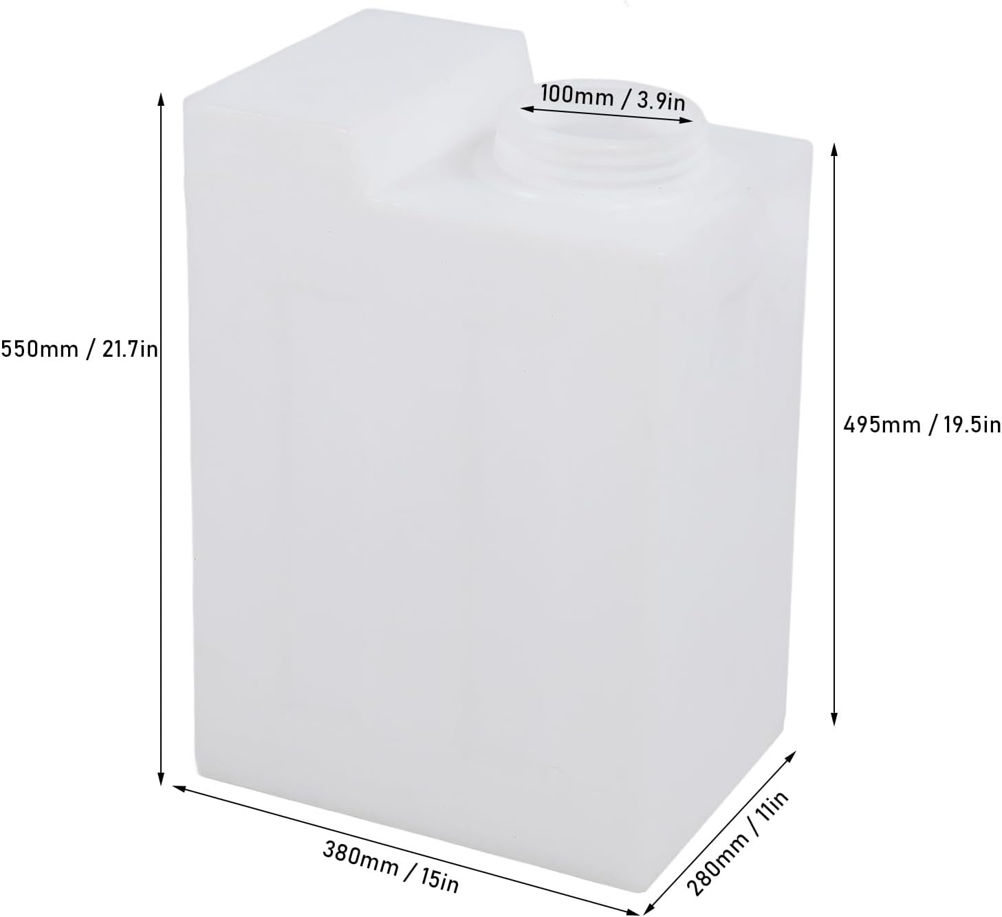 13.2 Gallon RV Water Tank, 5X11X19.5In Heat Cold Resistant, Made of LLDPE, Leak Proof Design, Easy Fill Cap, Portable Water Storage Container, Ideal for Rvs, Trailers, Boats, image number 1