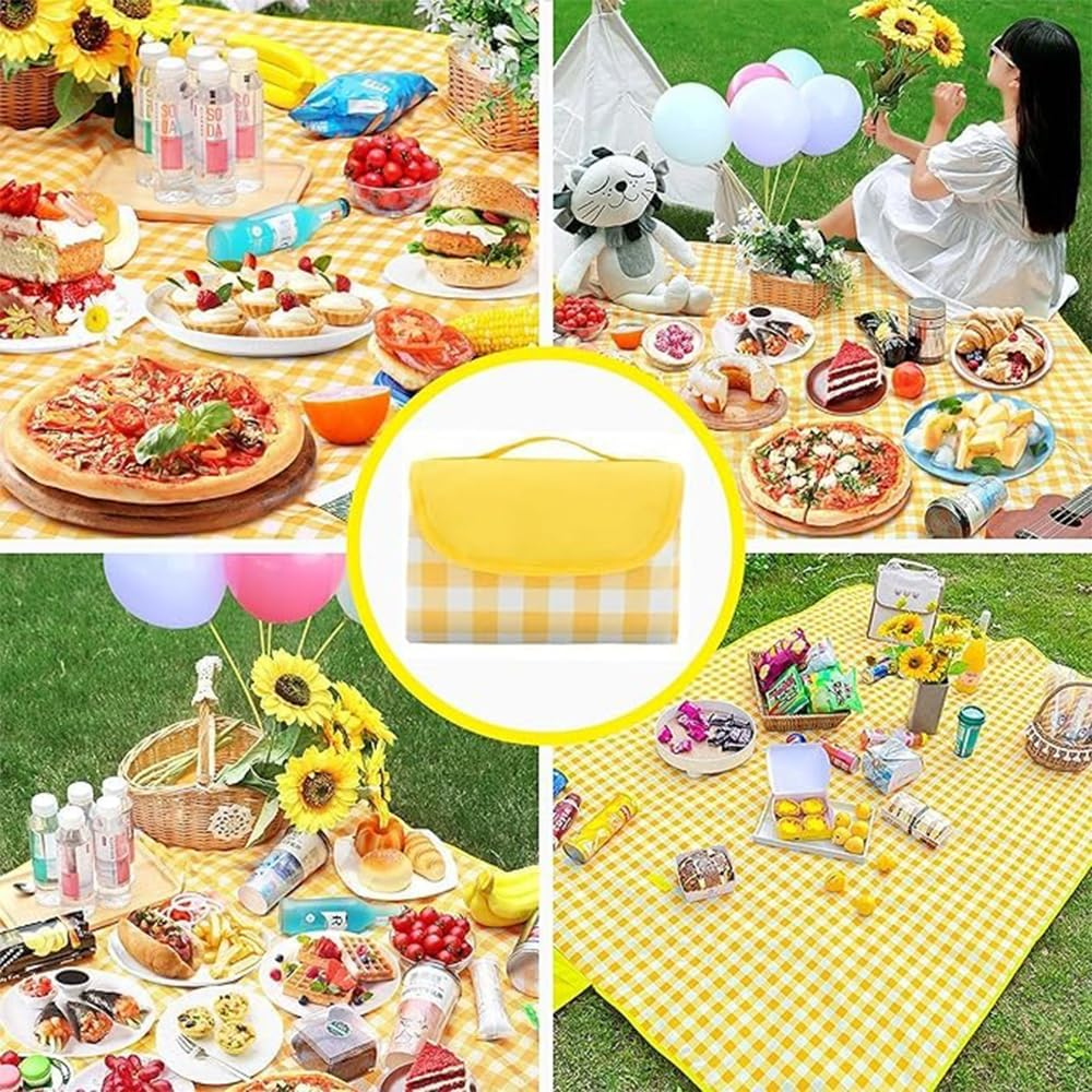 MTSDM Foldable Picnic Mat, Picnic Beach Blanket, Foldable Lightweight Waterproof Sand Mat, 195CM X 200CM Sandproof Waterproof Camping Portable Travel Blanket for Beach, Camping, Hiking, and Picnics image number 1