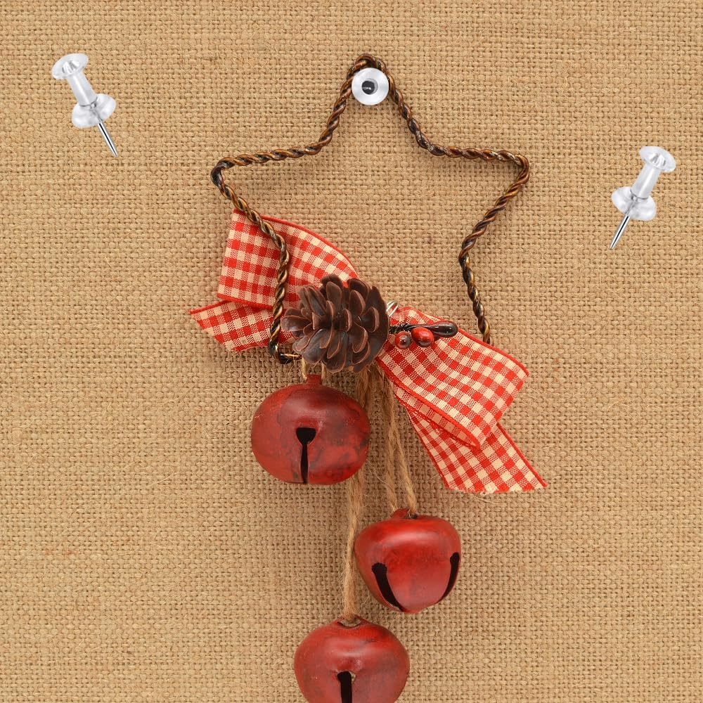 200 Pcs Push Pins Tacks, Thumb Tacks for Wall, Clear Plastic Head, Steel Point, Decorative Push Pins, Standard Thumb Tacks for Bulletin Board, Corkboard, Map, Calendar, Photo, Home, Office image number 1