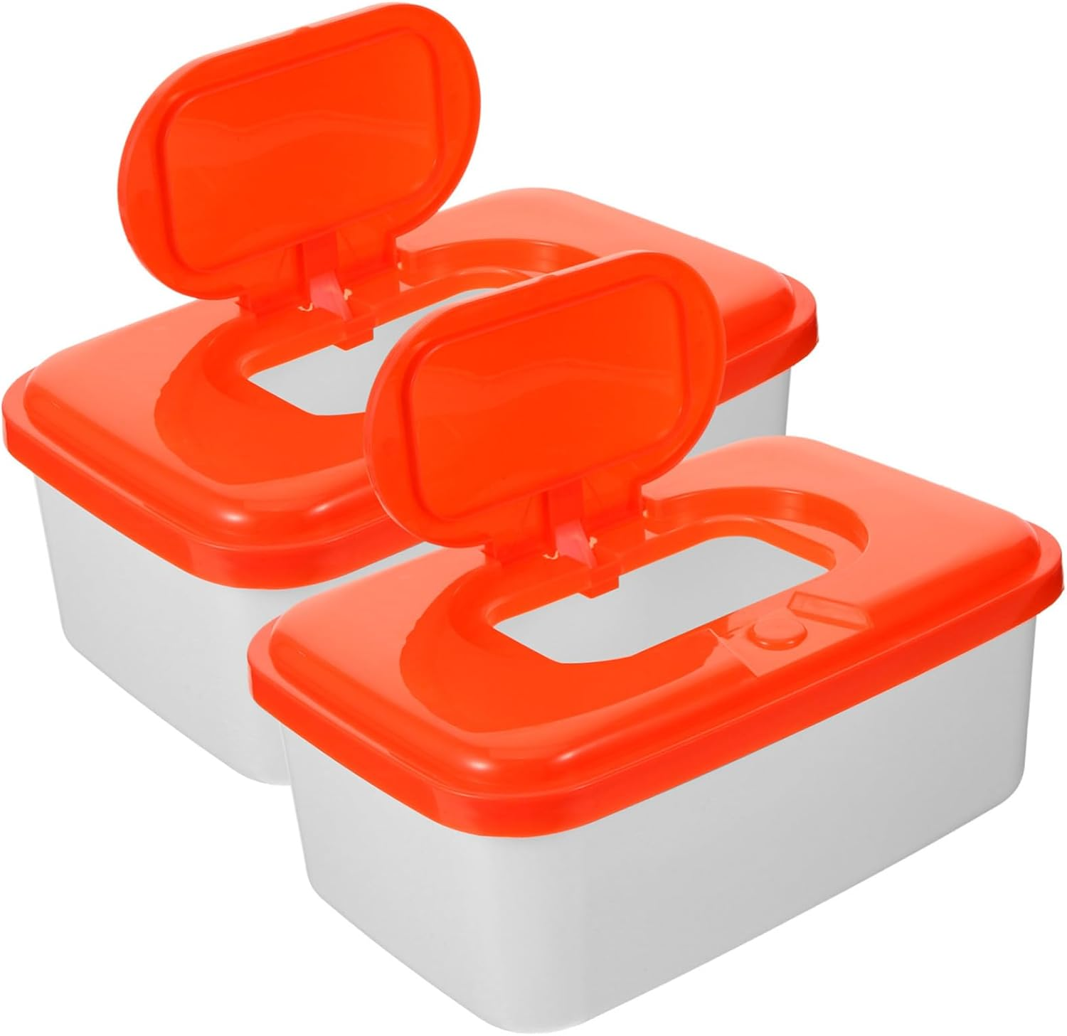 2Pcs Portable Baby Wipes Box Pp Material Reusable Wet Tissue Holder Cover for Travel and Diaper Changes Random Color image number 6