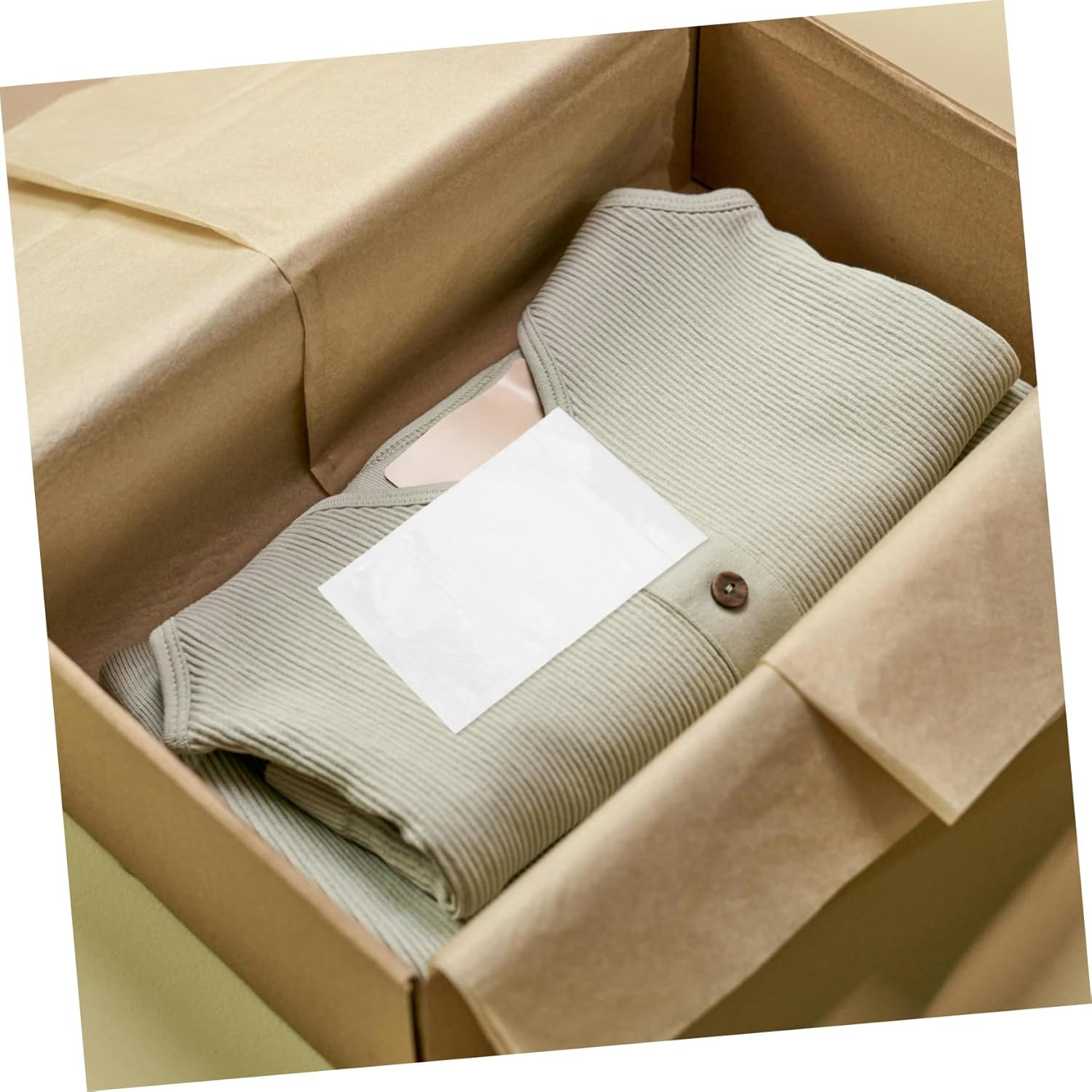 Anneome 100Pcs Self Sealing Shipping Pouches Window Self-Adhesive Packing List Envelopes for Documents Waterproof Mailing List Holder for Invoice image number 4