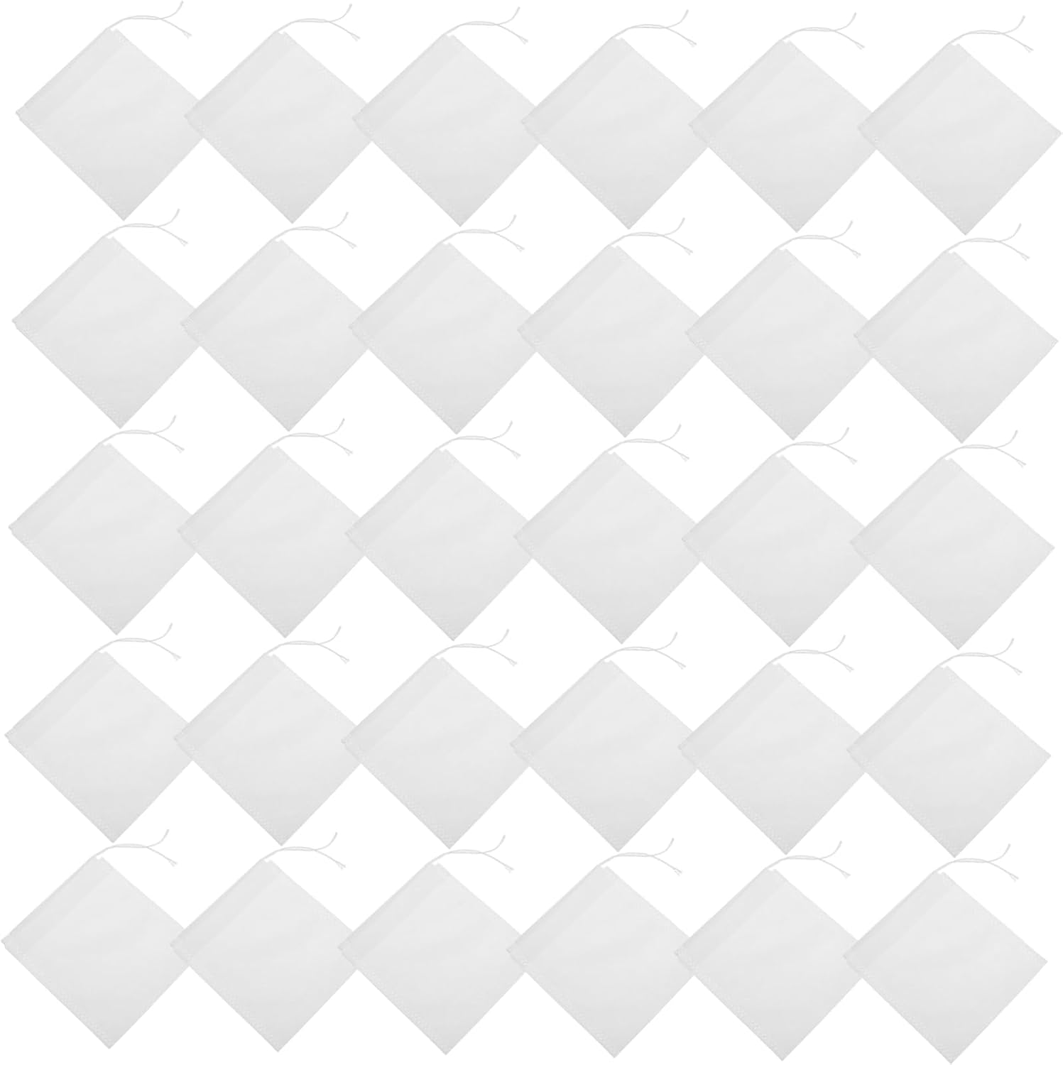 Minkissy 100Pcs Drawstring Tea Filter Bags Loose Tea Infuser Sachets Reusable Storage Bags image number 1