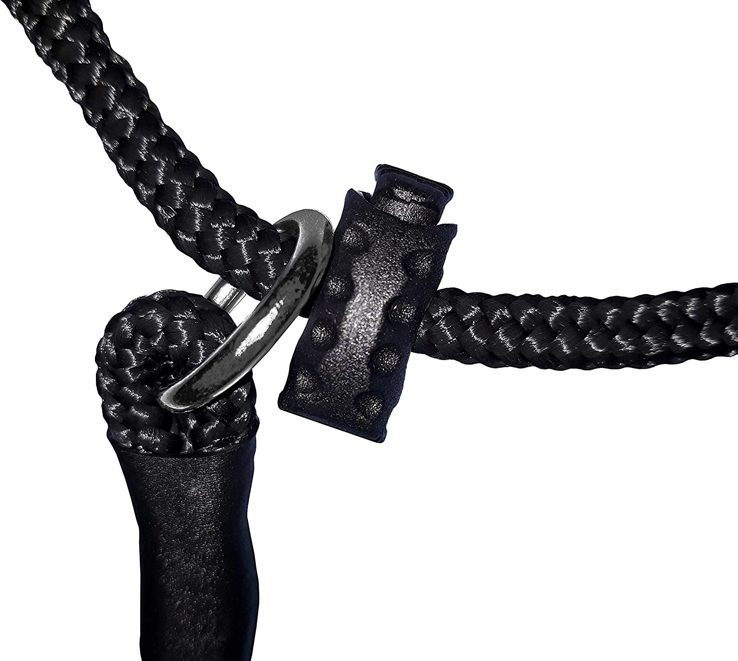 Dingo Gear Choke Collar for Dog Training Handmade of Cord with 1 Limiter Waterproof Black image number 2