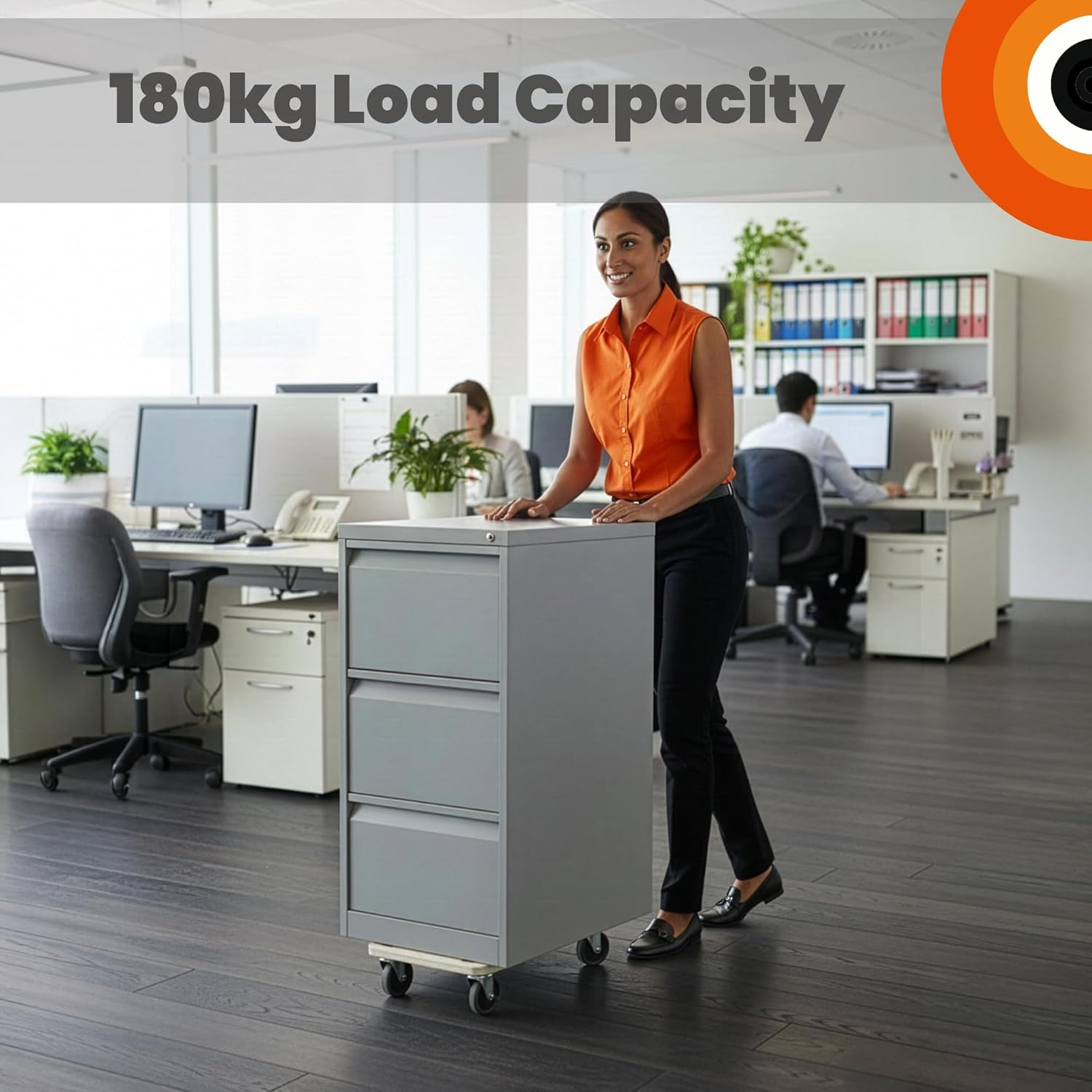 Move-It Platform Dolly with Grip Pads, Heavy-Duty Anti-Slip Transport Roller Trolley for Moving Furniture & Equipment, 180Kg Load Capacity, Wooden (45 X 30Cm) image number 3