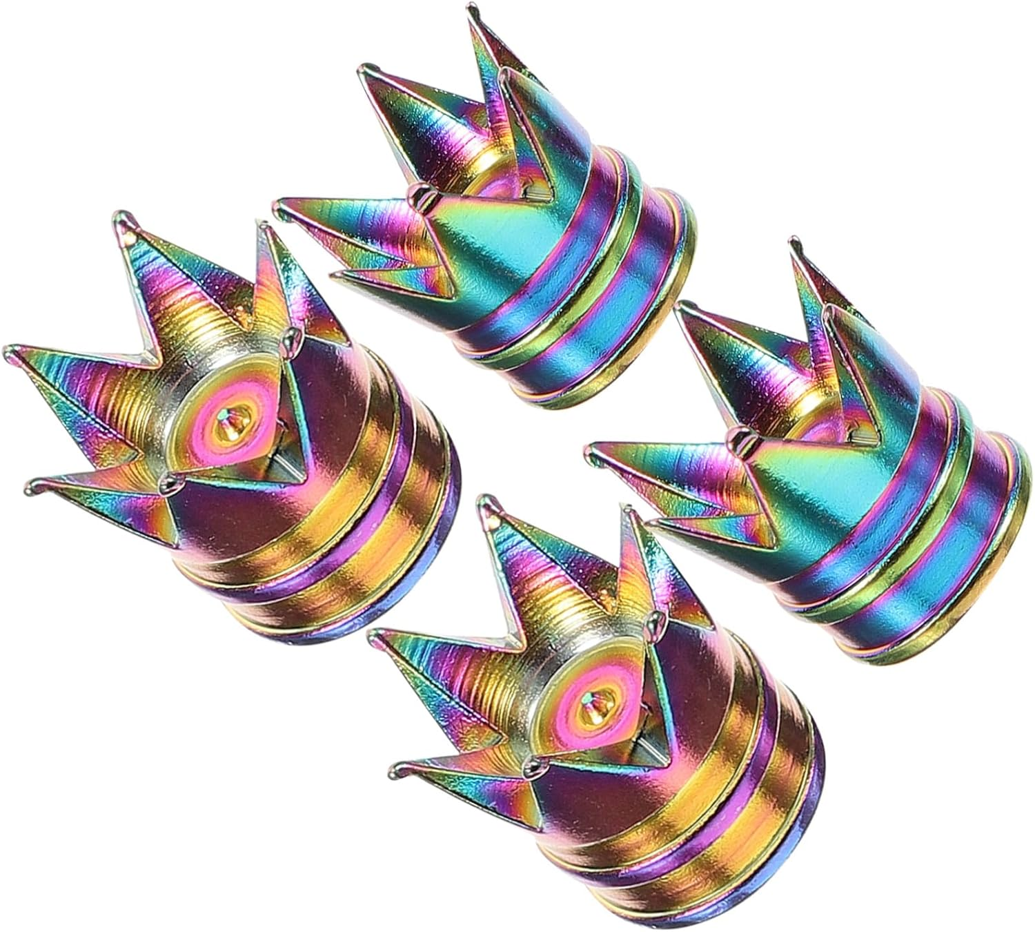 SHERCHPRY Universal Aluminum Alloy Tire Valve Caps 4Pcs, Car Wheel Stem Covers, Dustproof Caps for Cars, Motorcycles, Trucks, and Suvs, Automotive Tire Accessories image number 6