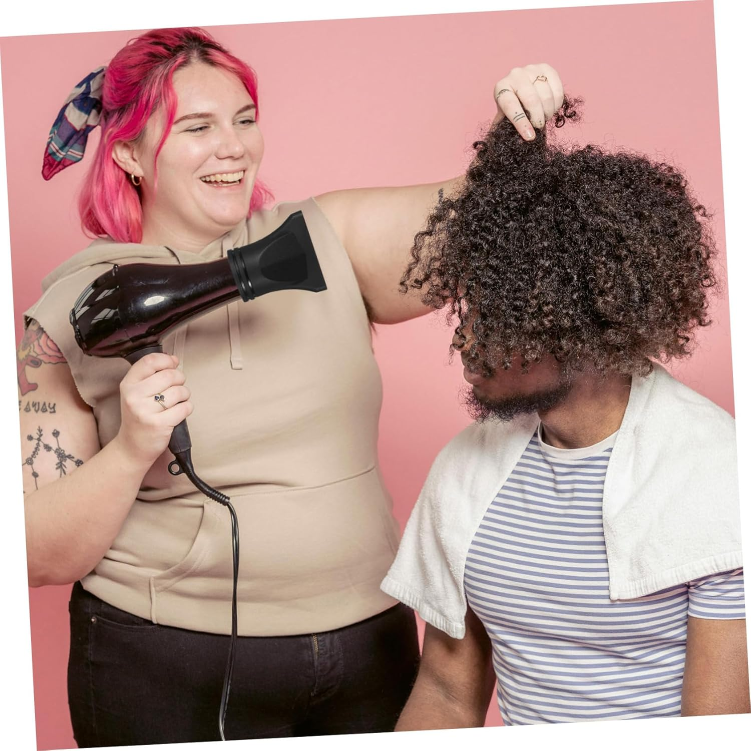 Yardenfun Blower Tube Air Collector Blow Dryer Hairdryer Hair Dryer Expansion Nozzle Plastic Black image number 3