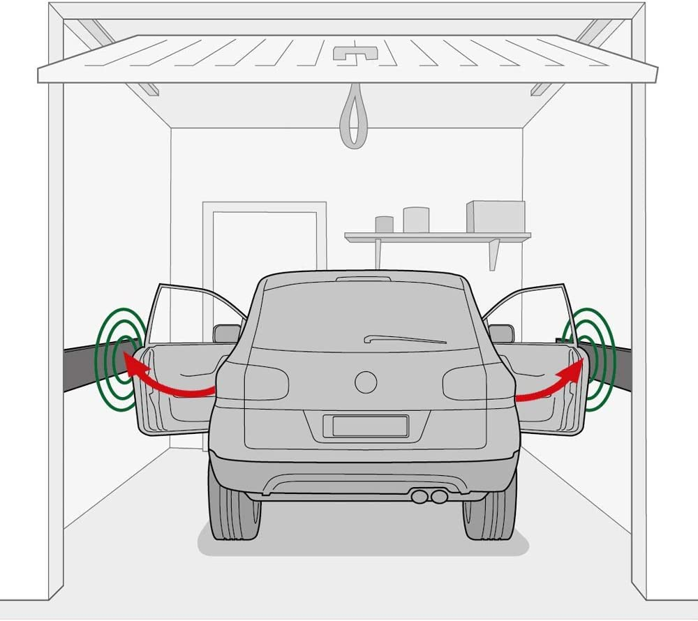 Garage Car Door Protector, 4 Pack Garage Wall Protector Bumper Guard for Car Doors Anti-Collision Waterproof Inflaming Ultra Self Adhesive EVA Foam for Warehouse Parking Assist (3X10X30Cm,Black) image number 2