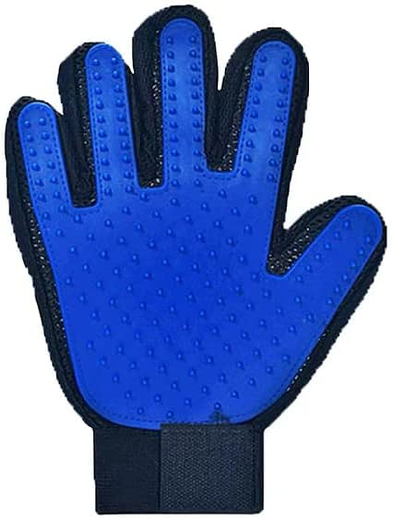 Touch Cleaning Brush Magic Glove Pet Dog Cat Massage Hair Removal Grooming Comb, Comfortable Mesh Cloth, Adjustable Velcro Strap