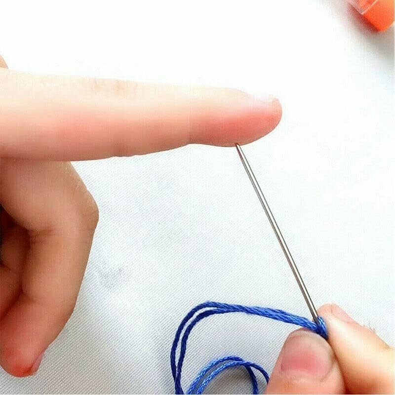 AIMALL 9X Large Eye Blunt Needles Wool Thick Knitter Yarn Hand Sewing Darning Craft Set, 2.05", 2.36", 2.76" Sizes Included image number 5