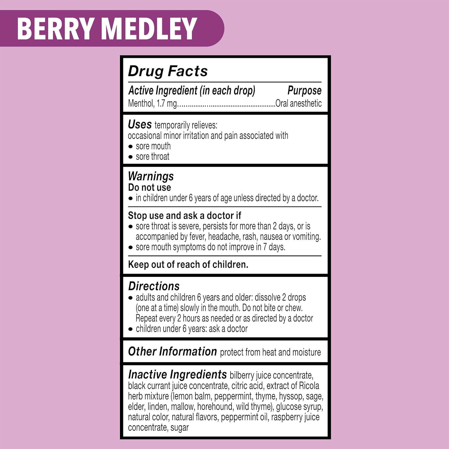 RICOLA Berry Medley Lozenge, 45 CT image number 2