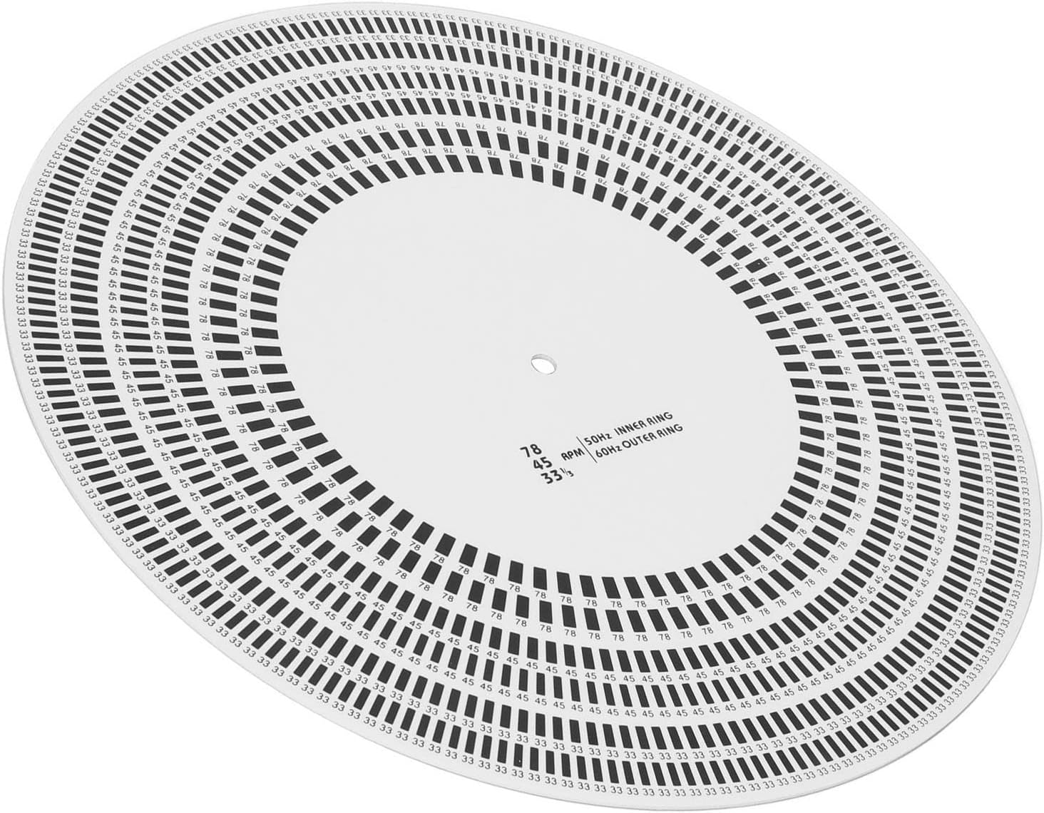 LP Stroboscope Disc, LP Turntables Calibration Disc Practical, Calibration Disc Rotational Speed Detection, Turntable Stroboscope Mat for Record Player image number 1
