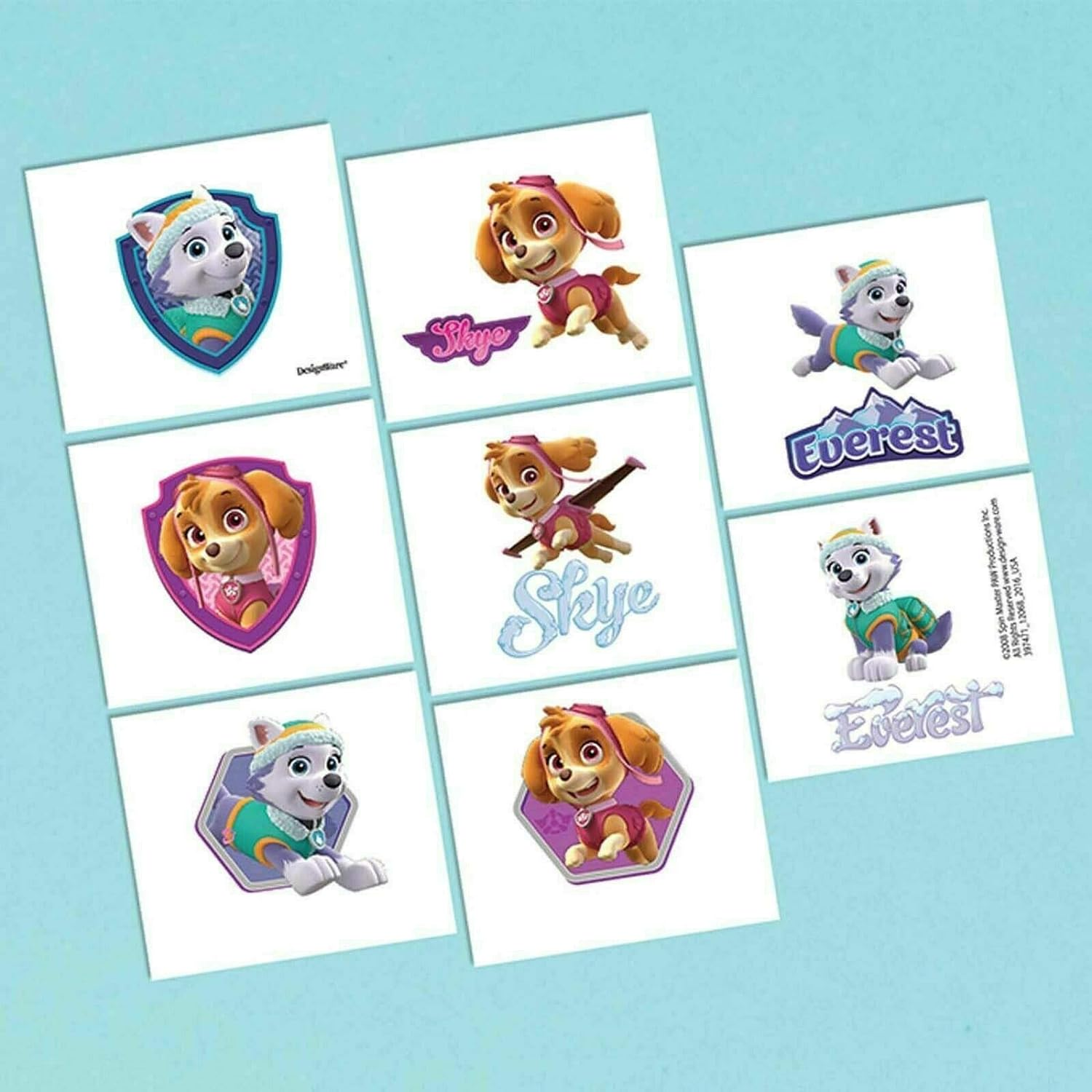 Paw Patrol Girl Tattoo Favors