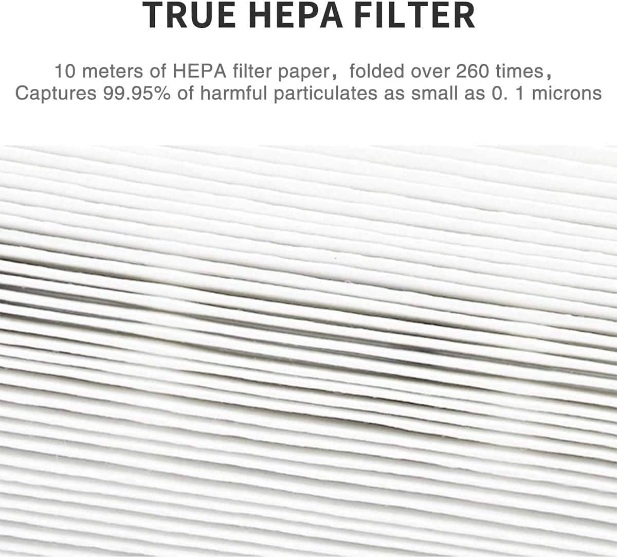 2 in 1 Hepa Filter Compatible with HP06, HP09 TP06, TP09,PH01,PH02,PH03,PH04, HP07, TP07 (Part No.970341-01 & 965432-01) Air Purifier（True Hepa+Carbon Filter Set） image number 5
