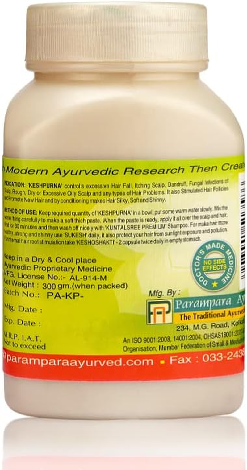 Parampara Ayurved Keshpurna Herbal Hair Spa Dust for Stimulates Hair Roots 300G image number 2
