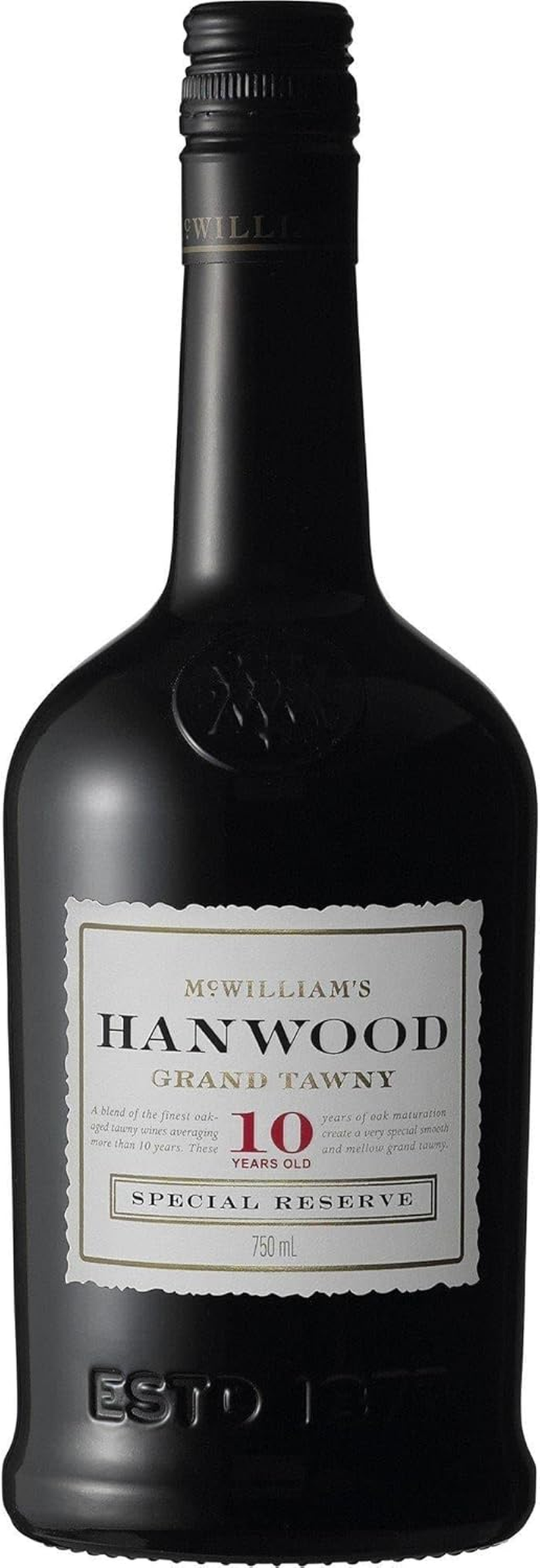 Mcwilliam'S Hanwood Estate 10 Year Old Grand Tawny Port Wines 750 Ml Black