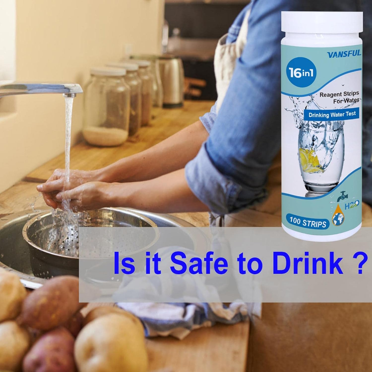 1 Drinking Water Test Kit,Easy and Accurate Water Quality Testing Strips | Accurate and Scientific Water Test Kit, Easy Reading