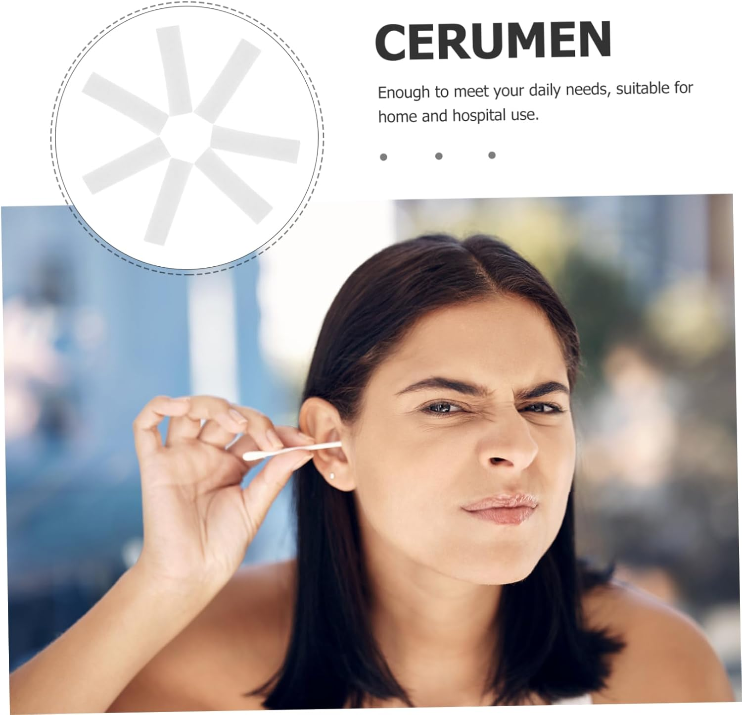 Alipis 50Pcs High Absorbent Cotton Rolls for Nose Plugs and Dental Use 1.5X3/8 Inch Disposable Nose Bleed Plugs for Home Care image number 6