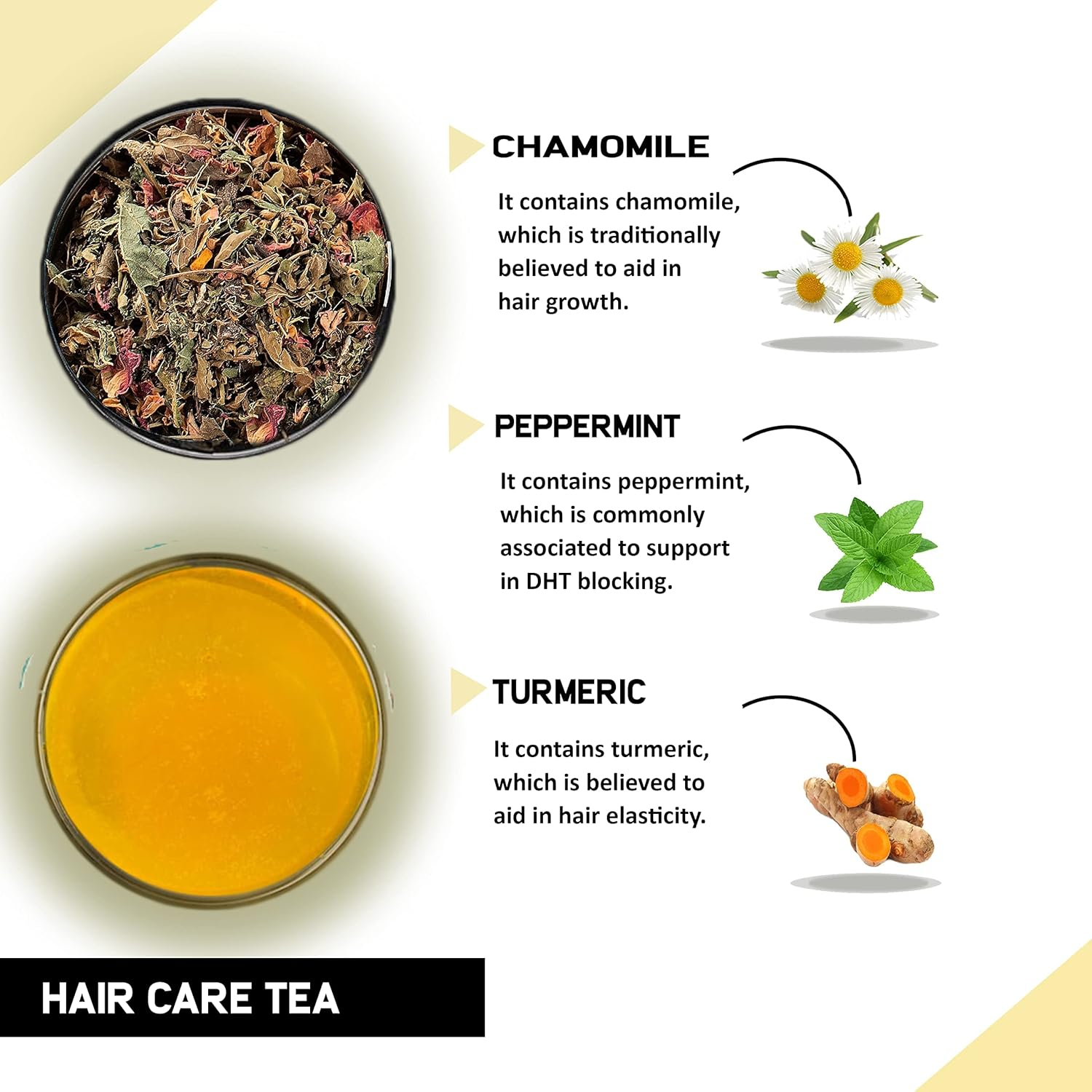 TEACURRY Healthy Hair Tea - 60 Tea Bags | 60 Day Healthy Hair Tea for Hair Growth, Shine, Repair and Strength | 100% Natural Black Tea for Hair Loss image number 6