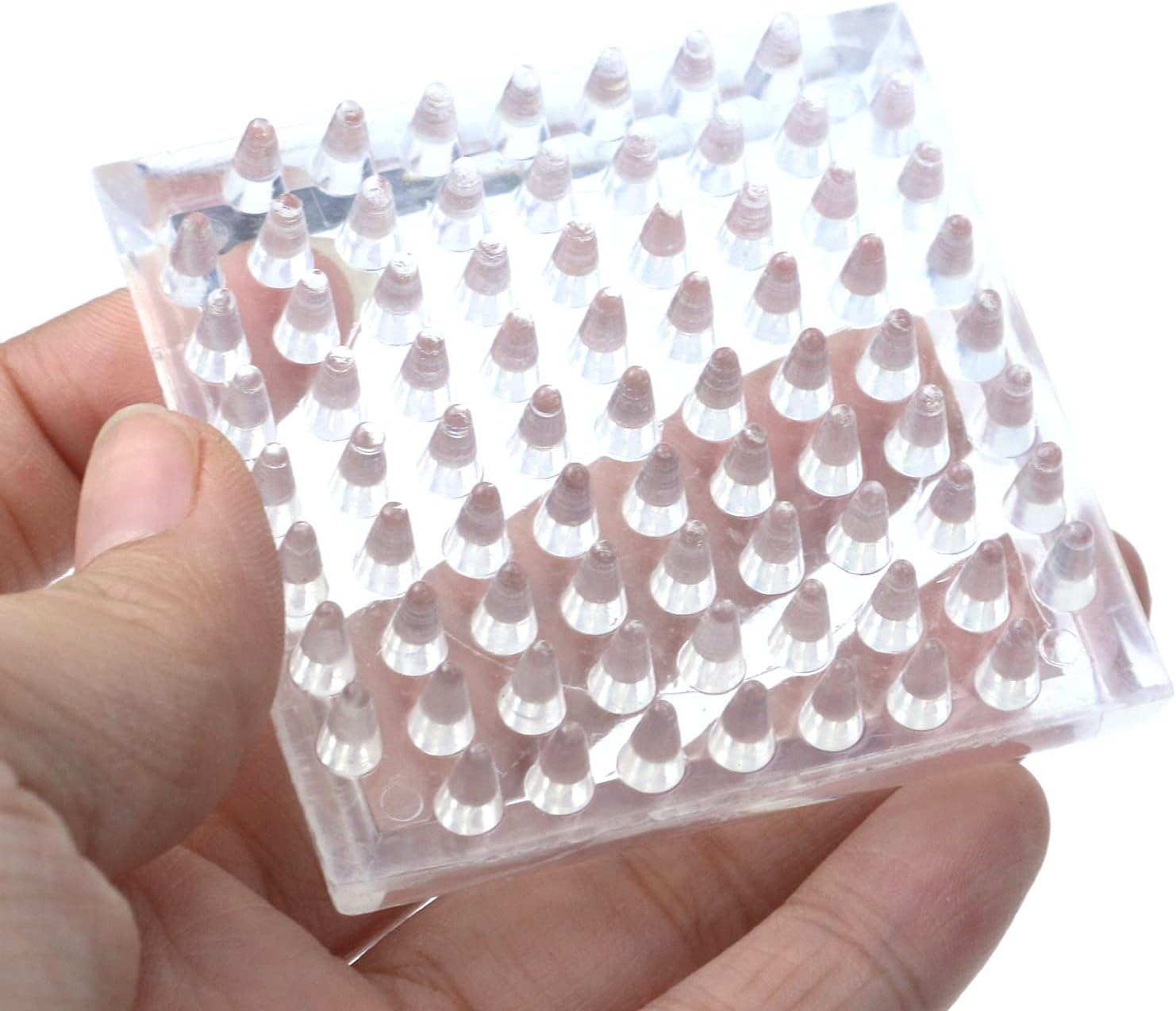 8Pcs Carpet Protectors Caster Cups Furniture Cup for Sofas Transparent Furniture Spiked Caster Cups, 1.89"X1.89"X0.63"