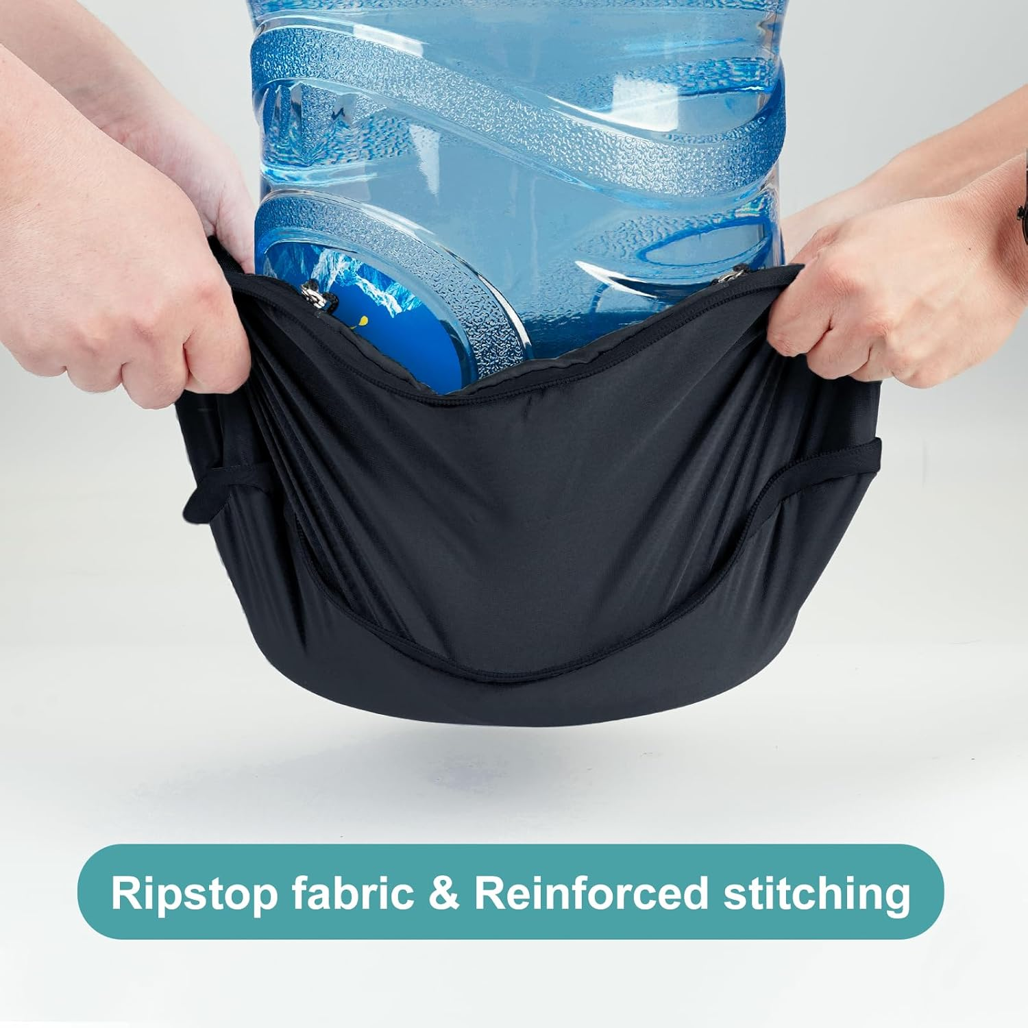 ECOHUB 5 Set Compression Packing Cubes for Suitcases, Travel Organizer Bags with Shoes Bag, Tear Resistant, Machine Washable, Dark Blue - Beige image number 5