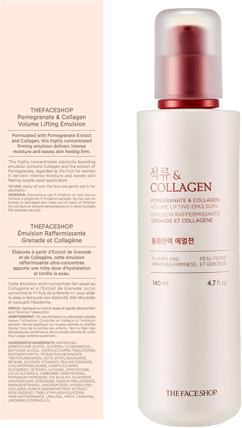 The Face Shop Pomegranate and Collagen Volume Lifting Emulsion 140 Ml image number 2