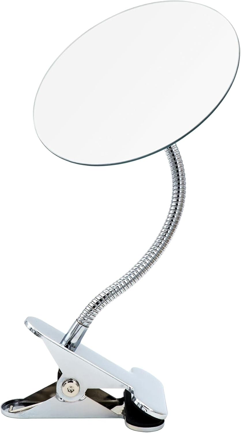 RIDDER Kasper Vanity Mirror Clip Mirror Chrome with 5X Magnification Flexible Modern Functional Ca. 15X39 Cm