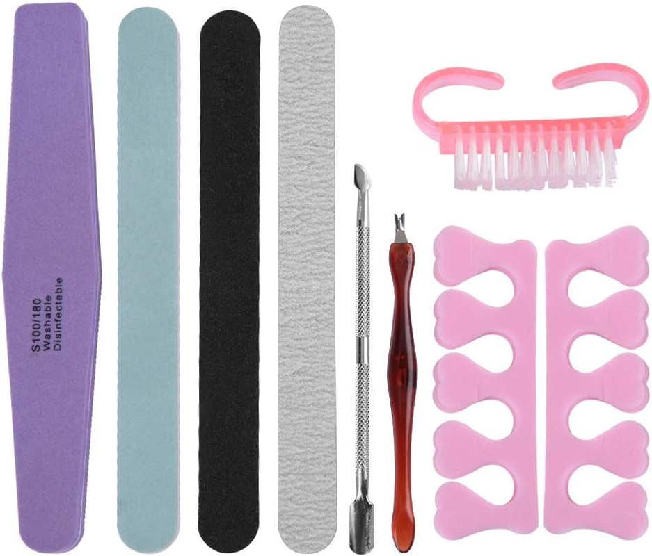 Manicure Set, Nail Files Set, Professional Nail Files and Buffer Manicure Kit, for Gel Nail Art Fingernails Toenails Travel, Gift image number 6