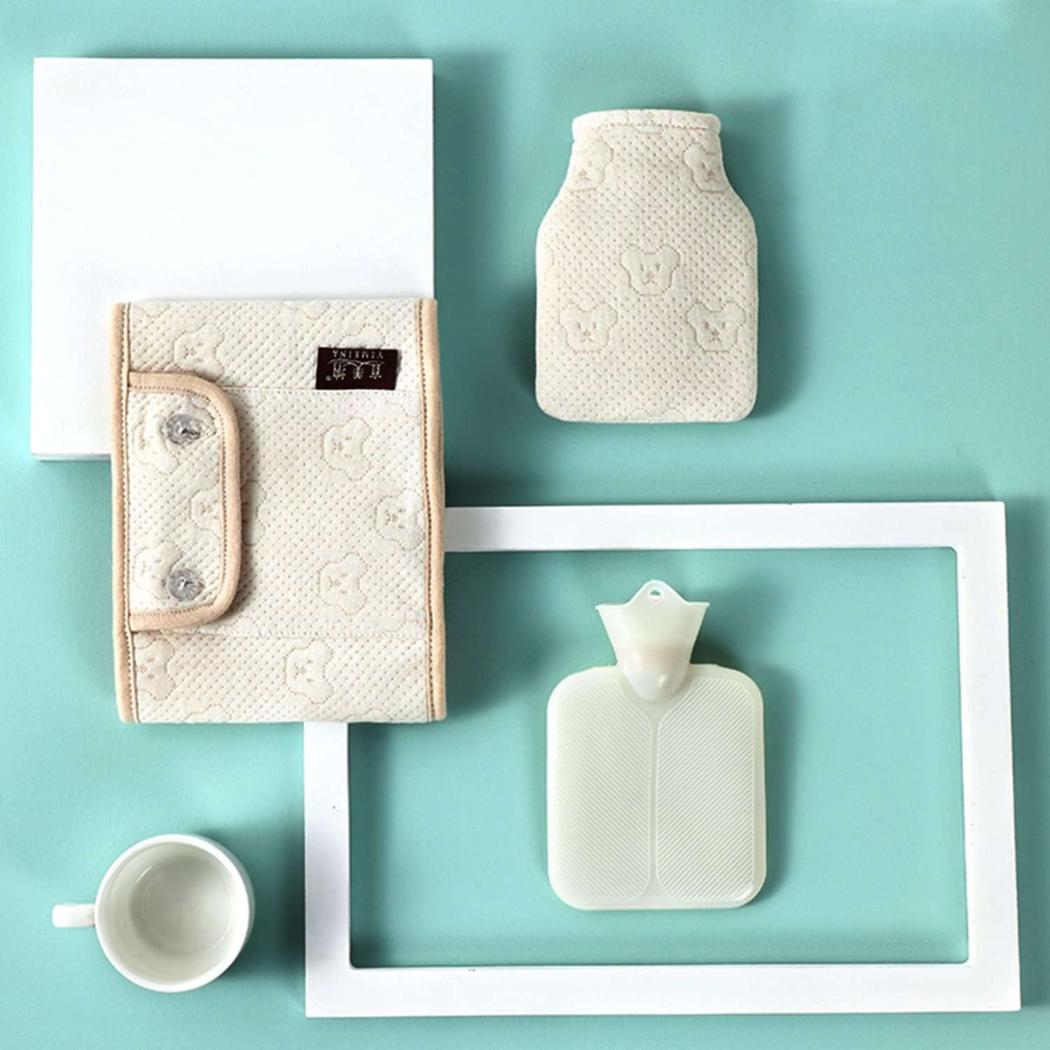 Baby Hot Water Bottle, Suitable for Newborns, with High-Quality Girth, Can Be Cold and Hot Compresses, Safe and Durable, Warm and Care for Babies. image number 4