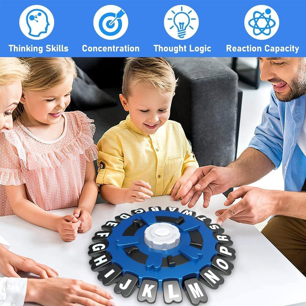 Board Games，Tapple Word Game，Family Board Game, Educational Puzzle Game，Letter Game, Think Words Interactive Board, Perfect Plaything for Family and Friends Party，Portable Packaging image number 6