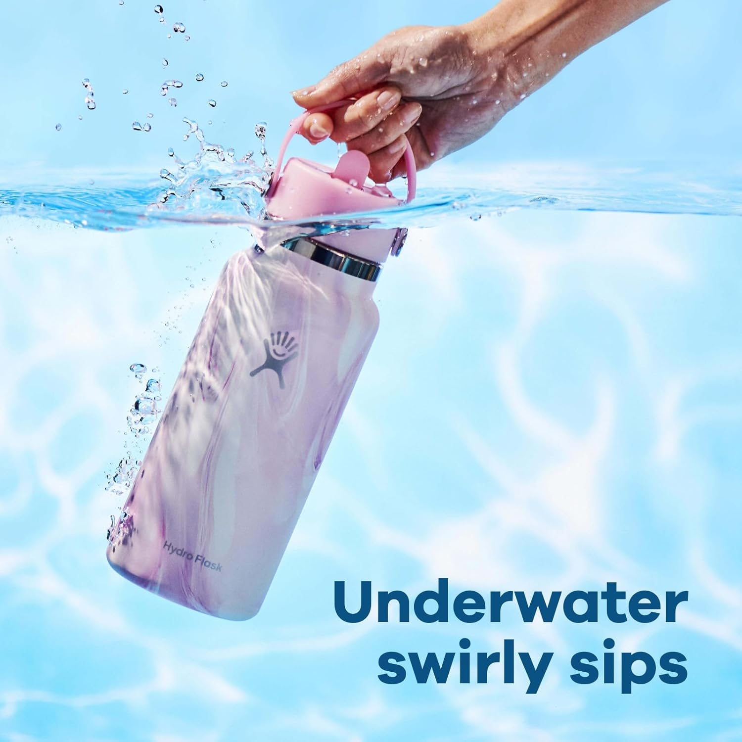 HYDRO FLASK - Wide Mouth Water Bottle 946 Ml (32 Oz) - Vacuum Insulated Stainless Steel Water Bottle with Flex Straw Cap - Jelly Green