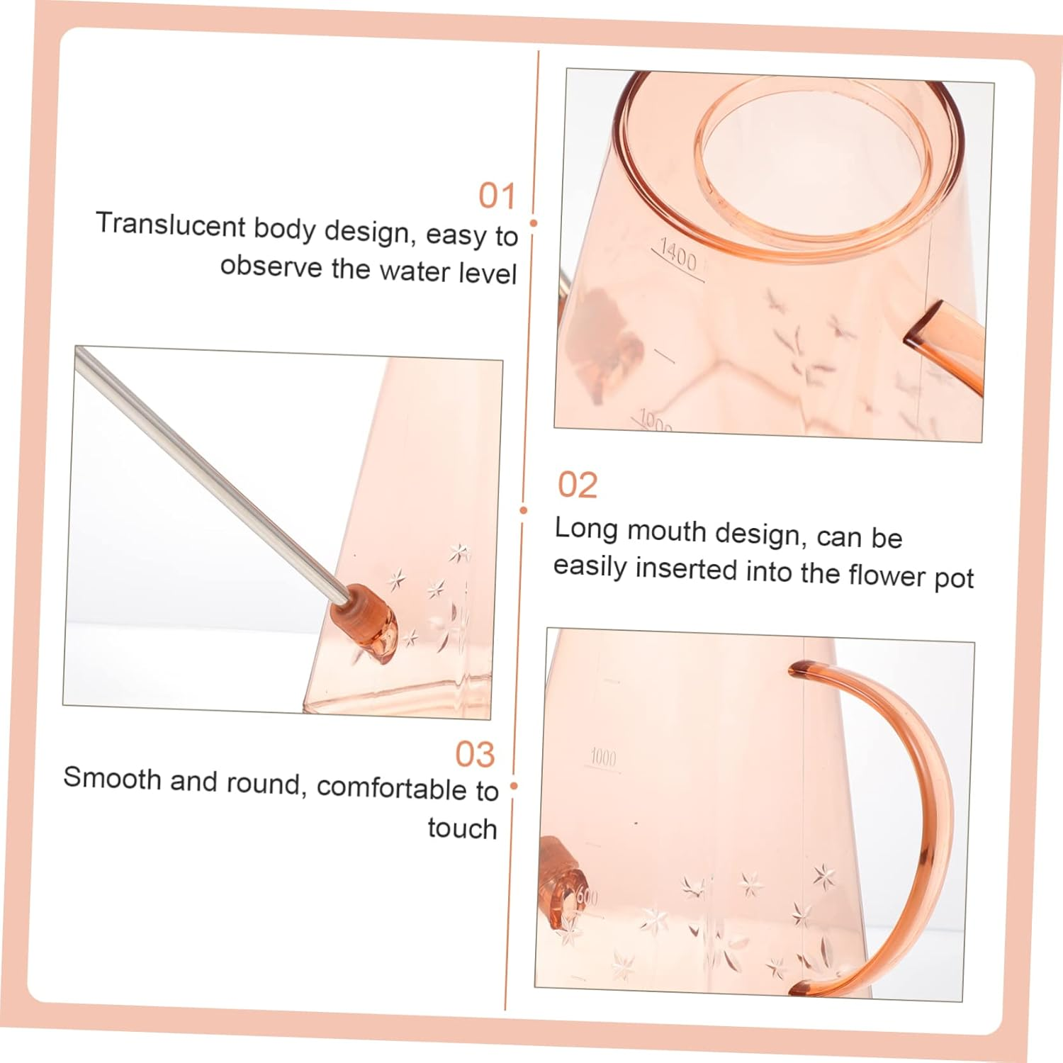 SUPVOX Capacity Watering Can Long Spout Garden Water Drum Flower Watering Pot Succulent Device image number 5