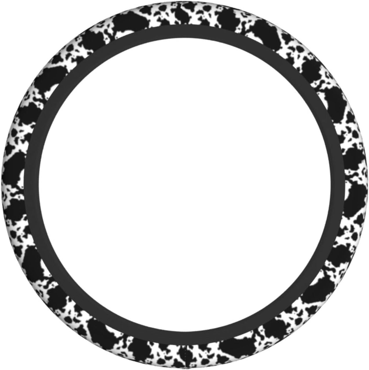 KUOAICY Cow Print Steering Wheel Covers Non Slip Neoprene Steering Wheel Protector Cover Universal 15 Inch for Men Women image number 5