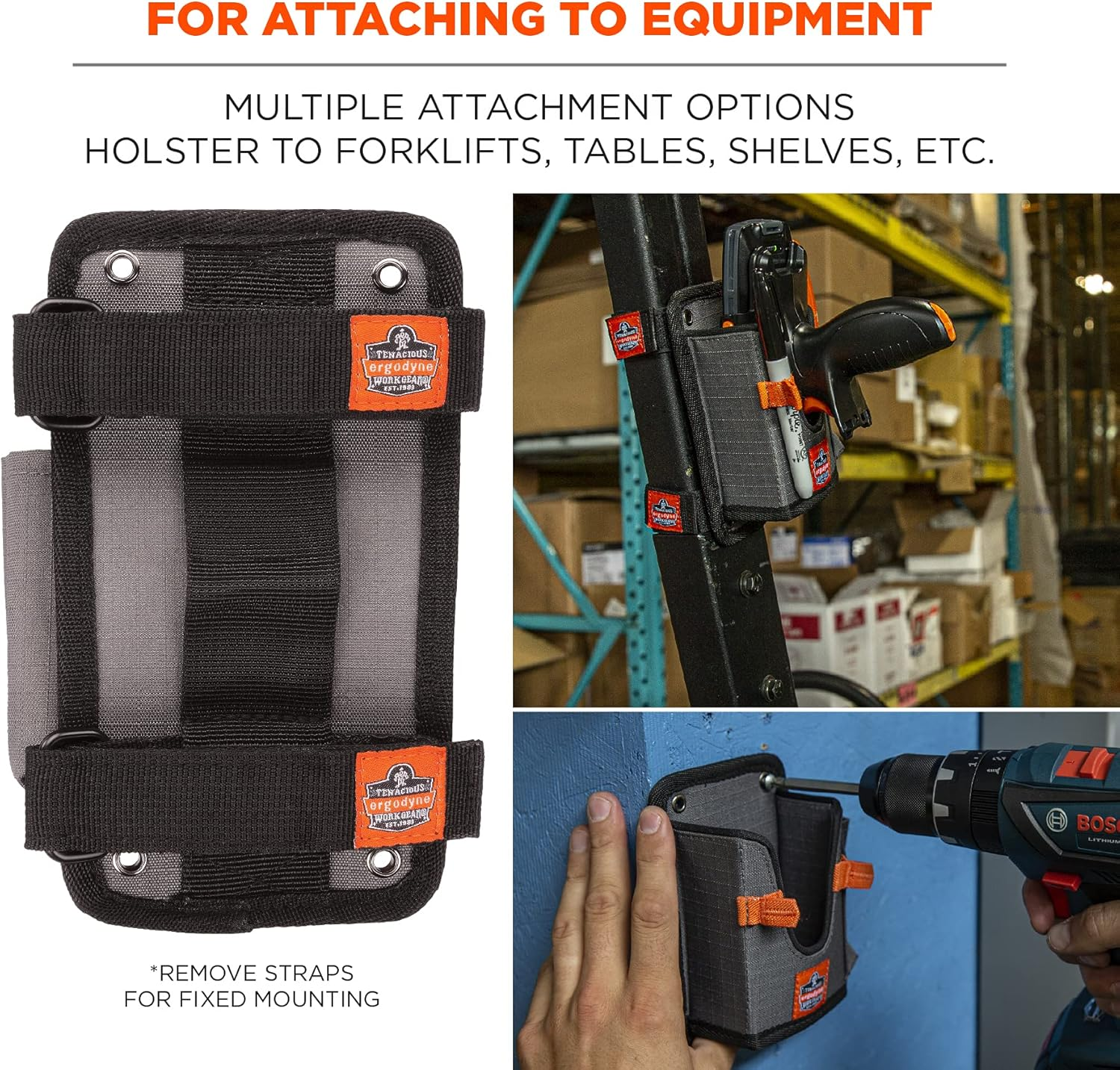 Ergodyne Squids 5540 Barcode Scanner Holster Pouch for Gun Grip Mobile Computers image number 3