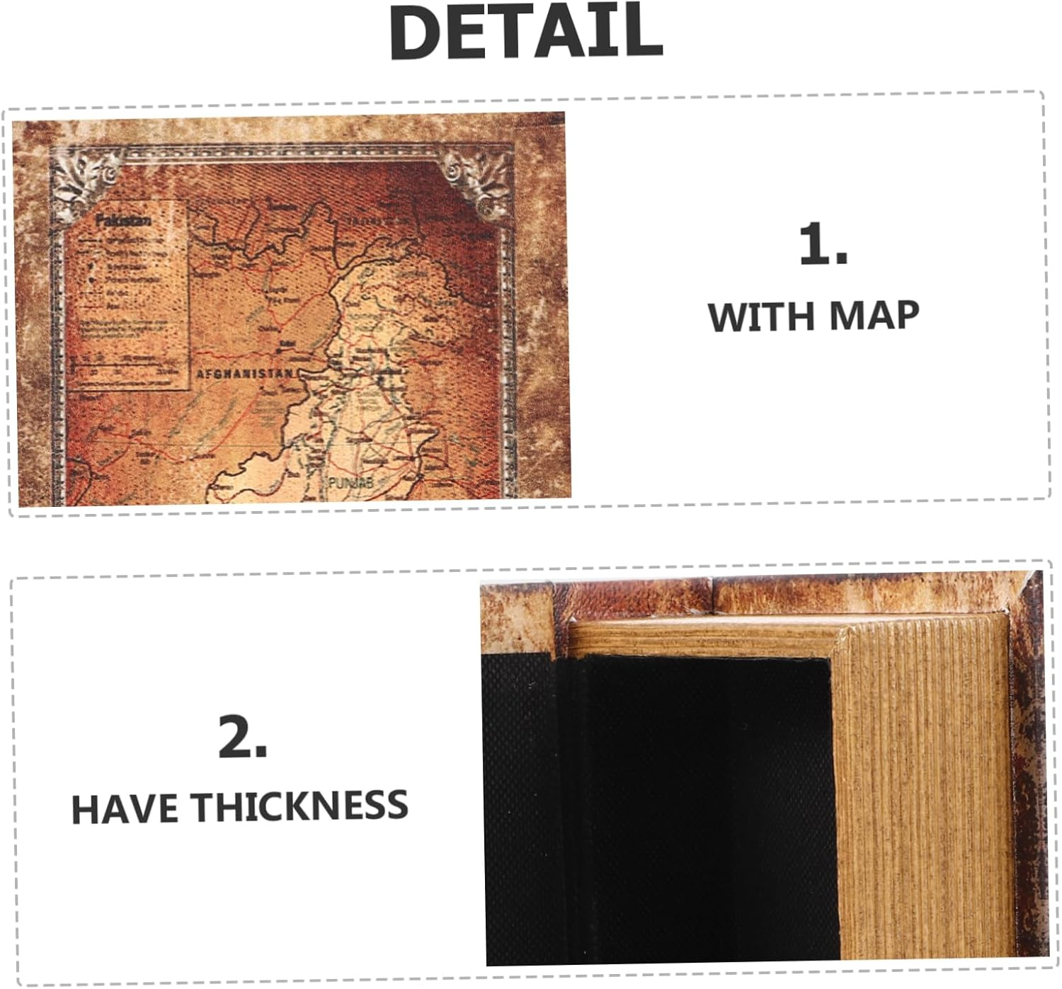 Vintage Book Shaped Box Faux Bible Storage Case Simulation Table Ornaments Imitated Prop for Decor image number 6