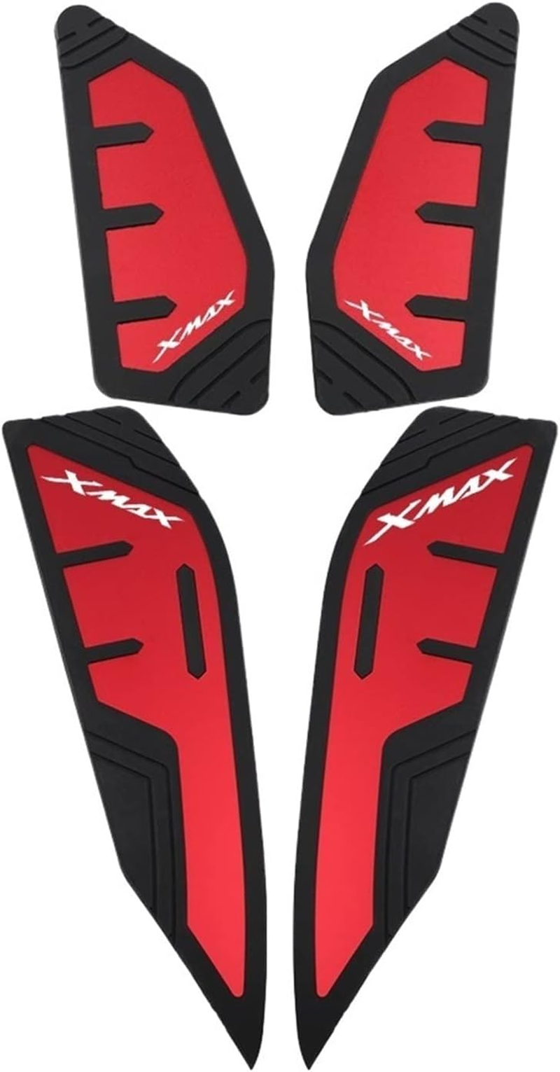XINMINGYUE Fit for XMAX 400 XMAX 300 X-MAX 250 2019-2022 Footrest Non Slip Foot Pedal Pad Footboard Step Footpad Anti-Slip Footboard(Red) image number 1