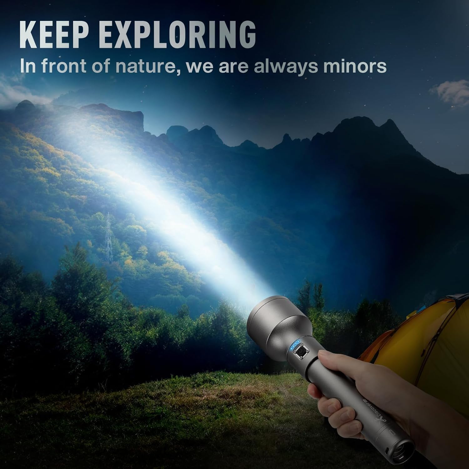 MIAOKE 250,000 Flashlights High Lumens, IPX7 & Zoomable XHP-90 Led Super Bright Rechargeable Flashlight with 3 Lighting Modes for Home, Hunting, Camping, Emergencies-Best for Man-Discoverpro