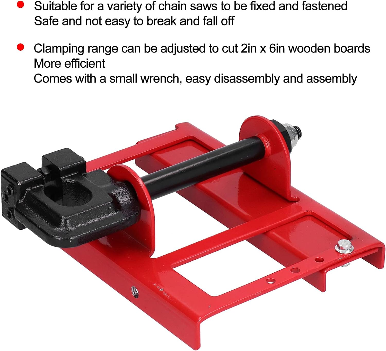 Vertical Cutting Chainsaw Mill Lumber Cutting Guide, Upgrade Lumber Guide Rail Saw Steel Timber Chainsaw Attachment Cut Guided Mill Wood for Woodworkers image number 3