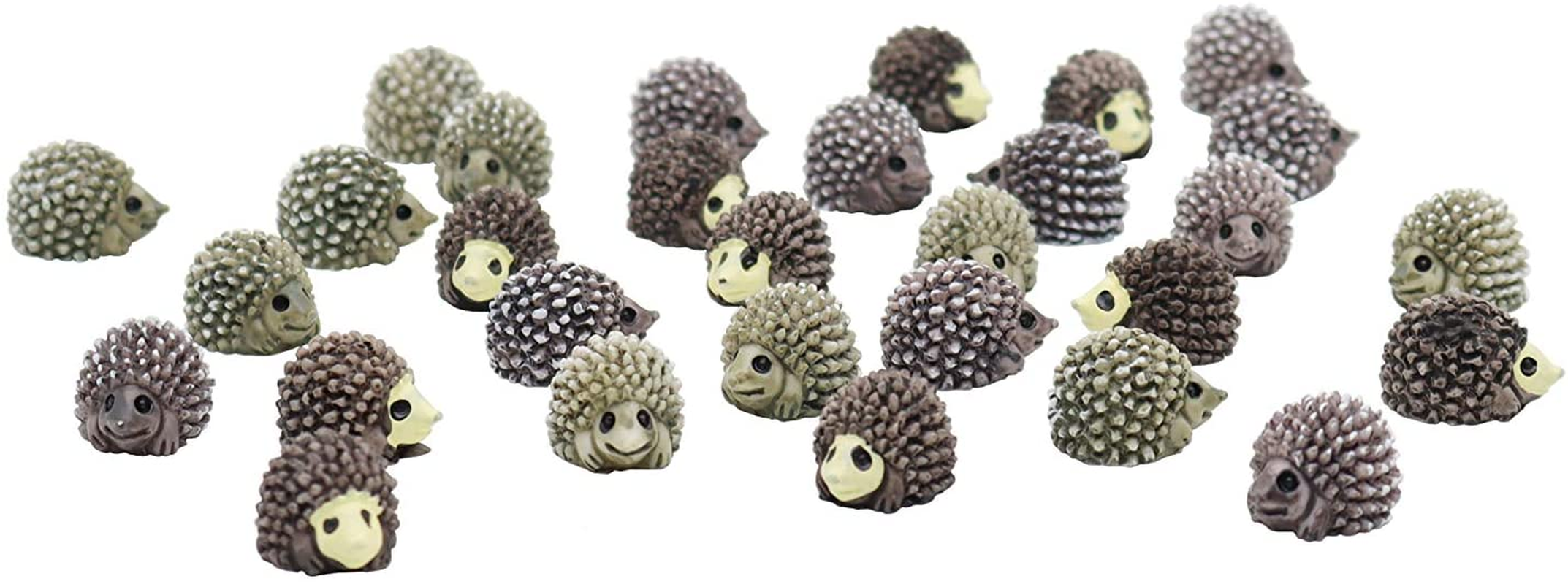 X Hot Popcorn 30 Pcs Mini Hedgehog Figurines, Miniature Moss Landscape DIY Garden Decor image number 1