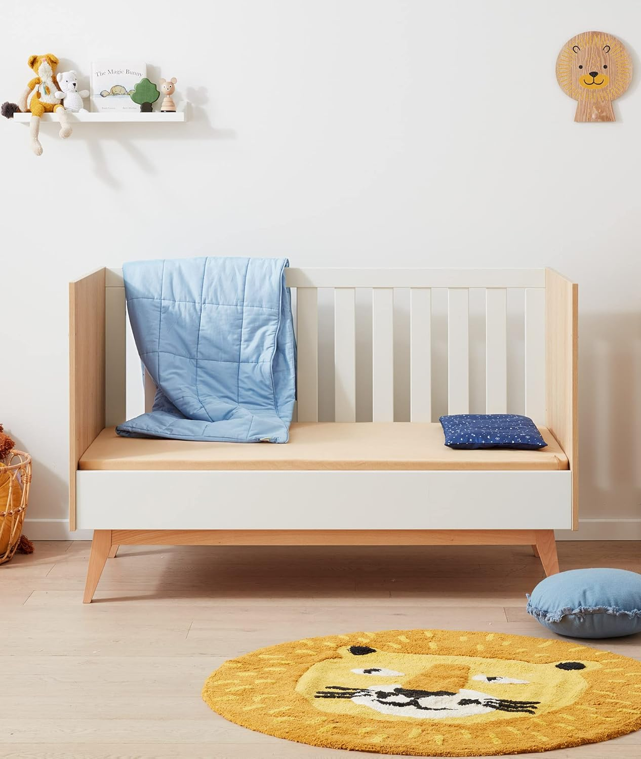 Ergopouch Demi/Cot Convertible Organic Cotton Quilt, 3.5 TOG, Ocean Blue image number 3