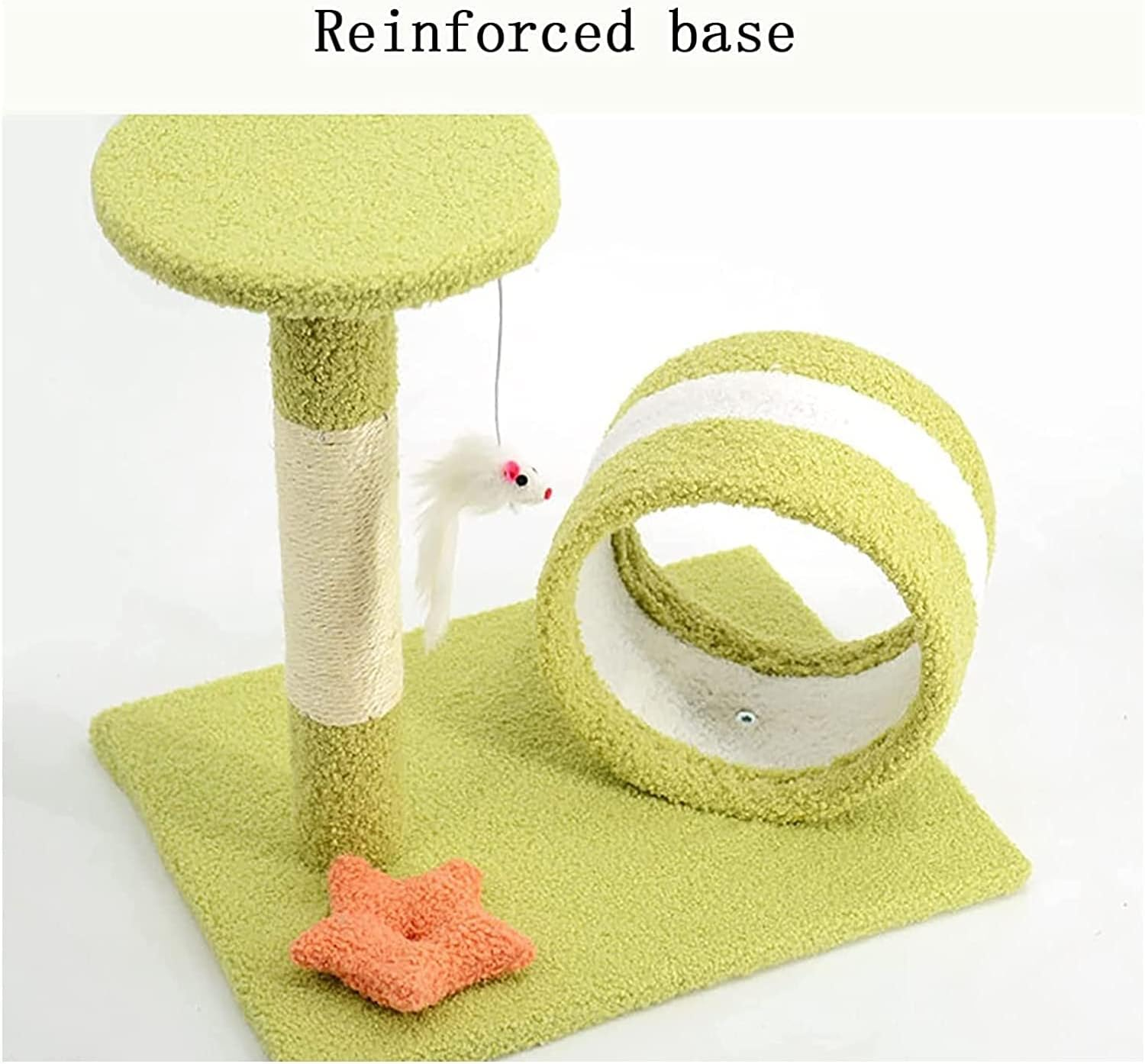Cat House Sisal Cat Scratching Post with Climbing Frame Cat Toy with Ball Kitten for Indoor Cat Climbing Frame Cat Tree Tower image number 2