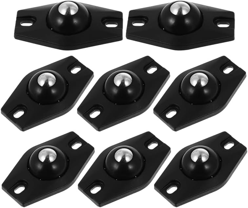 Gatuida 8 Pcs Self-Adhesive Ball Pulley Wheels 360 Swivel Mini Casters for Furniture and Appliances Easy Peel and Stick Installation Smooth Mobility for Home and DIY Use
