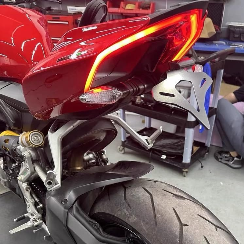 ONE.K.S Motorcycle License Plate Holder Fender Eliminator Registration Bracket for Ducati Panigale/Streetfighter V4.S.R/V2 image number 3