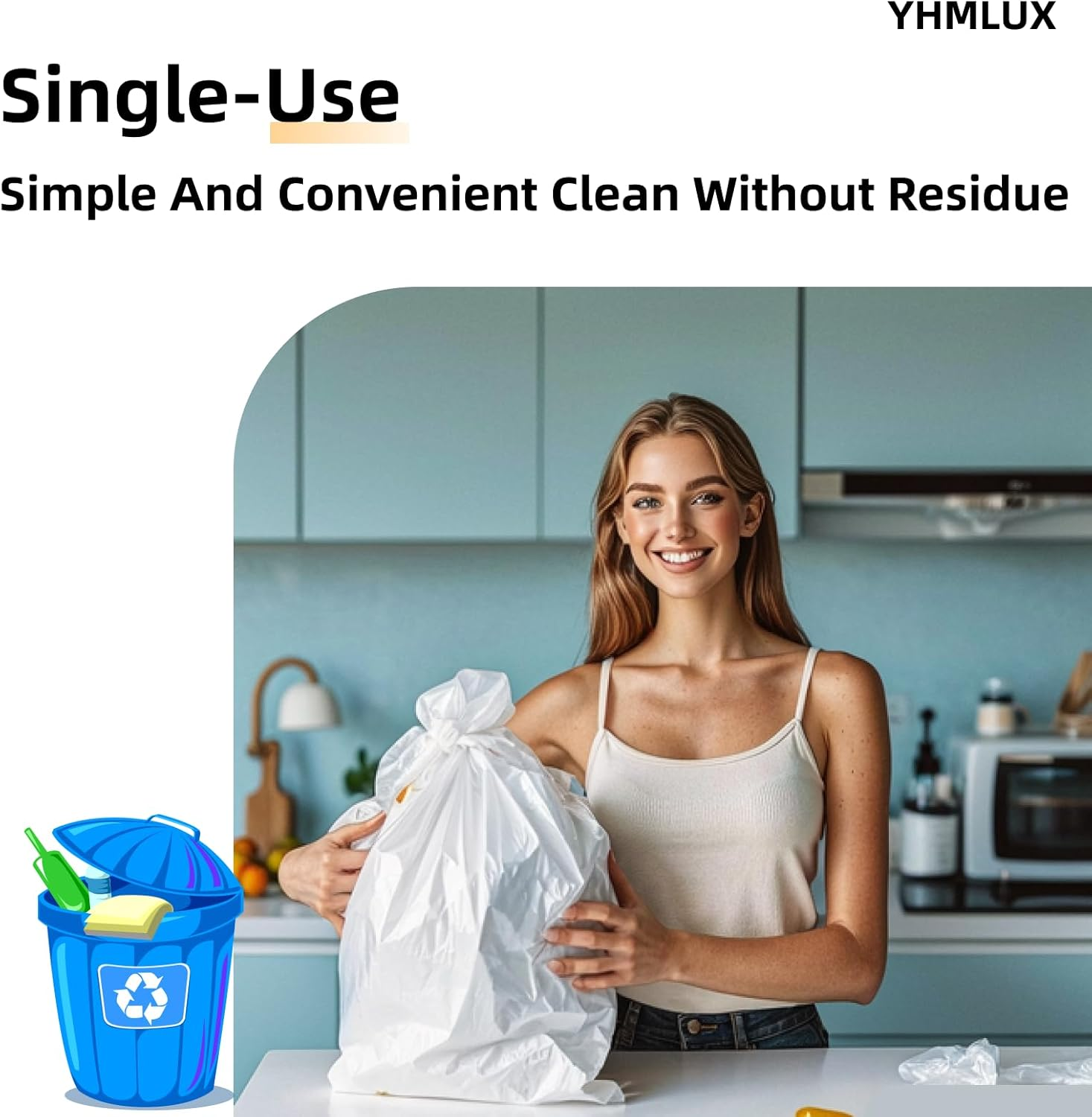 12 Pack Disposable Table Cloth, 137X 274Cm(54 X 108 Inch) Table Cloths for Parties, White Plastic Table Cover, Decorative Tablecloths Suitable for Rectangular Tables, Leakproof & Sturdy, White image number 3