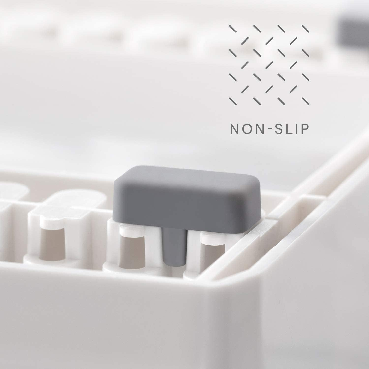 Youcopia Storemore Adjustable Pan and Lid Rack, Pot Lids and Pans Organizer for Kitchen Cabinet Storage, Standard, White image number 4