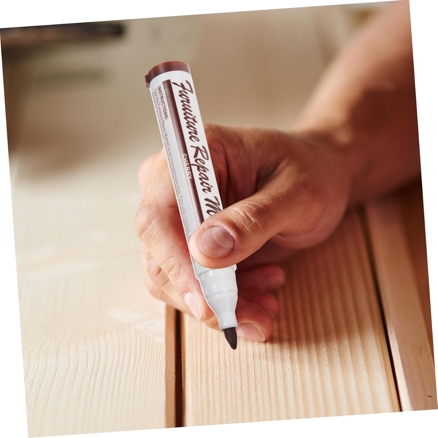 Wood Furniture Repair Kit 13Pcs Set Wood Stain Pens and Crayons for Scratch and Floor Repair, Multi-Color Touch-Up Markers for Cabinets, Tables, and Doors, Suitable for Home And image number 1