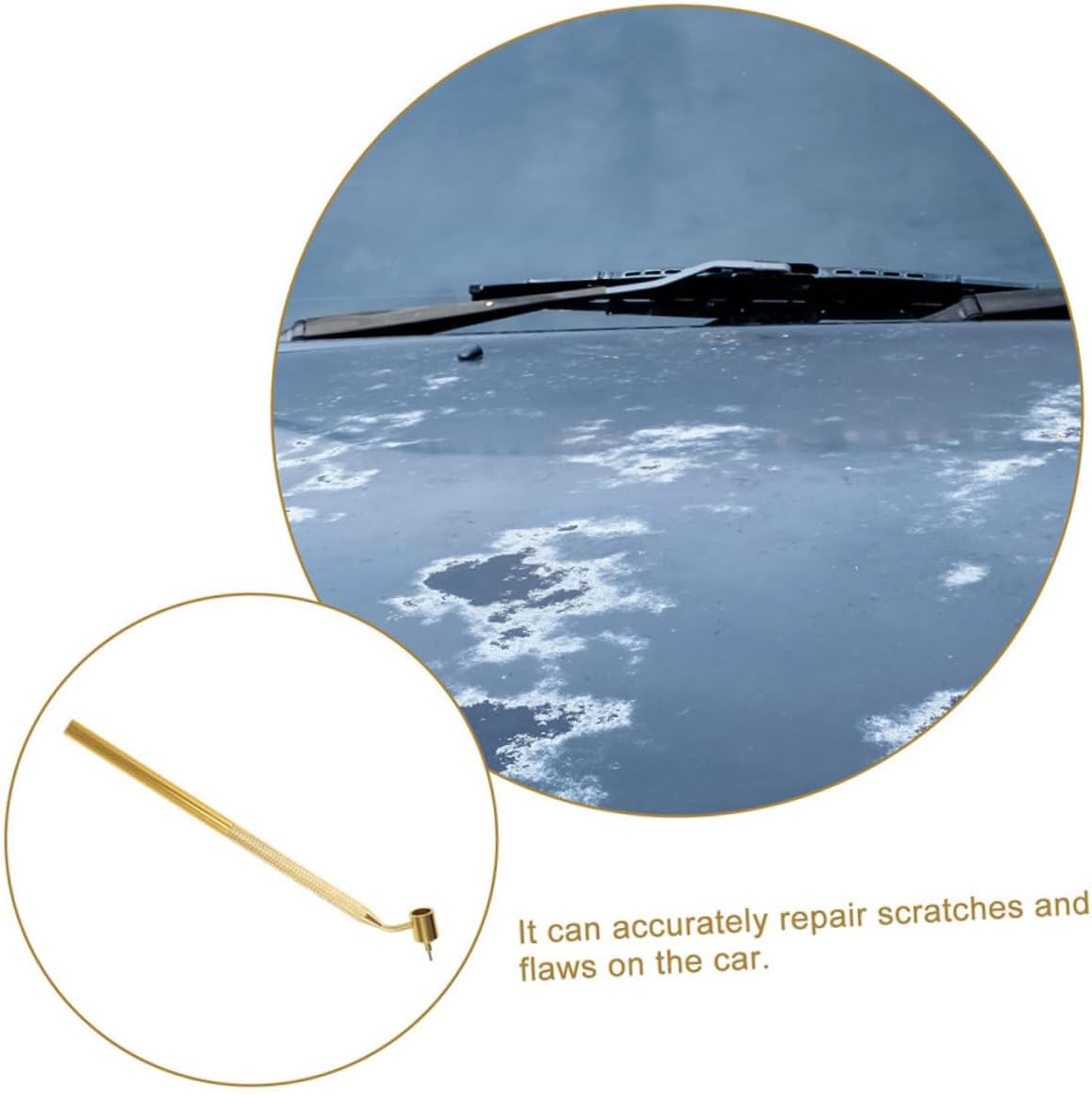 CLISPEED 2Pcs Car Paint Pen Applicator for Auto Scratch Repair Precision Detailing Easy Application for Paint Corrections Cars and Vehicles