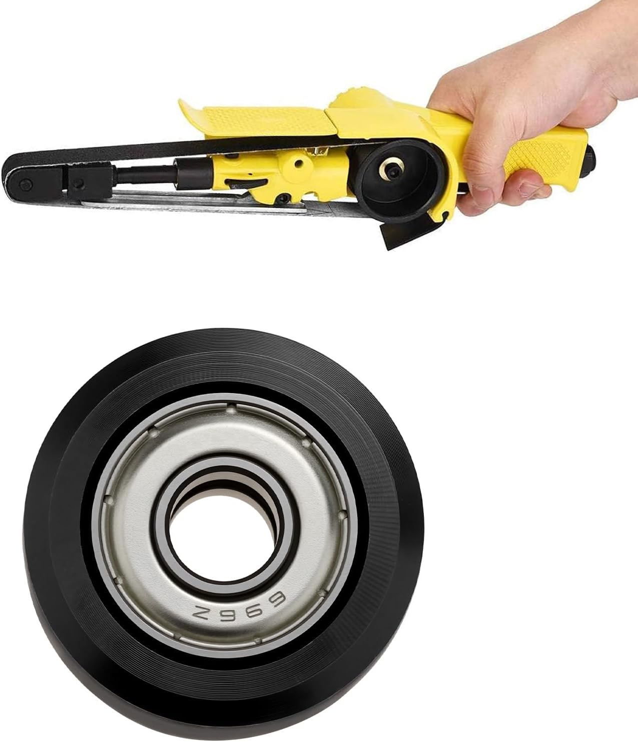 Emsea 2X Pneumatic Belt Sander Front Roller 20X14Mm for 20X520Mm Beltssander Polishing Grinding image number 4