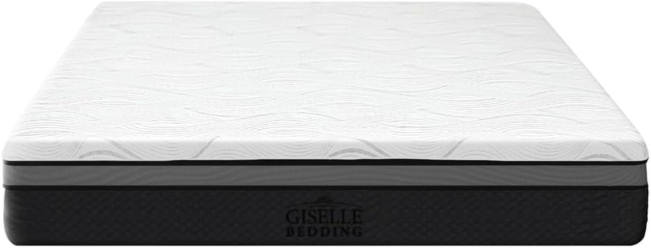 Giselle Bedding 25Cm Thick Double Memory Foam Mattress Topper, Foldable Bed Mattresses Toppers Protector Cool Gel Cover Non Spring Sleeping Mat Home Bedroom, Removable Washable White image number 3