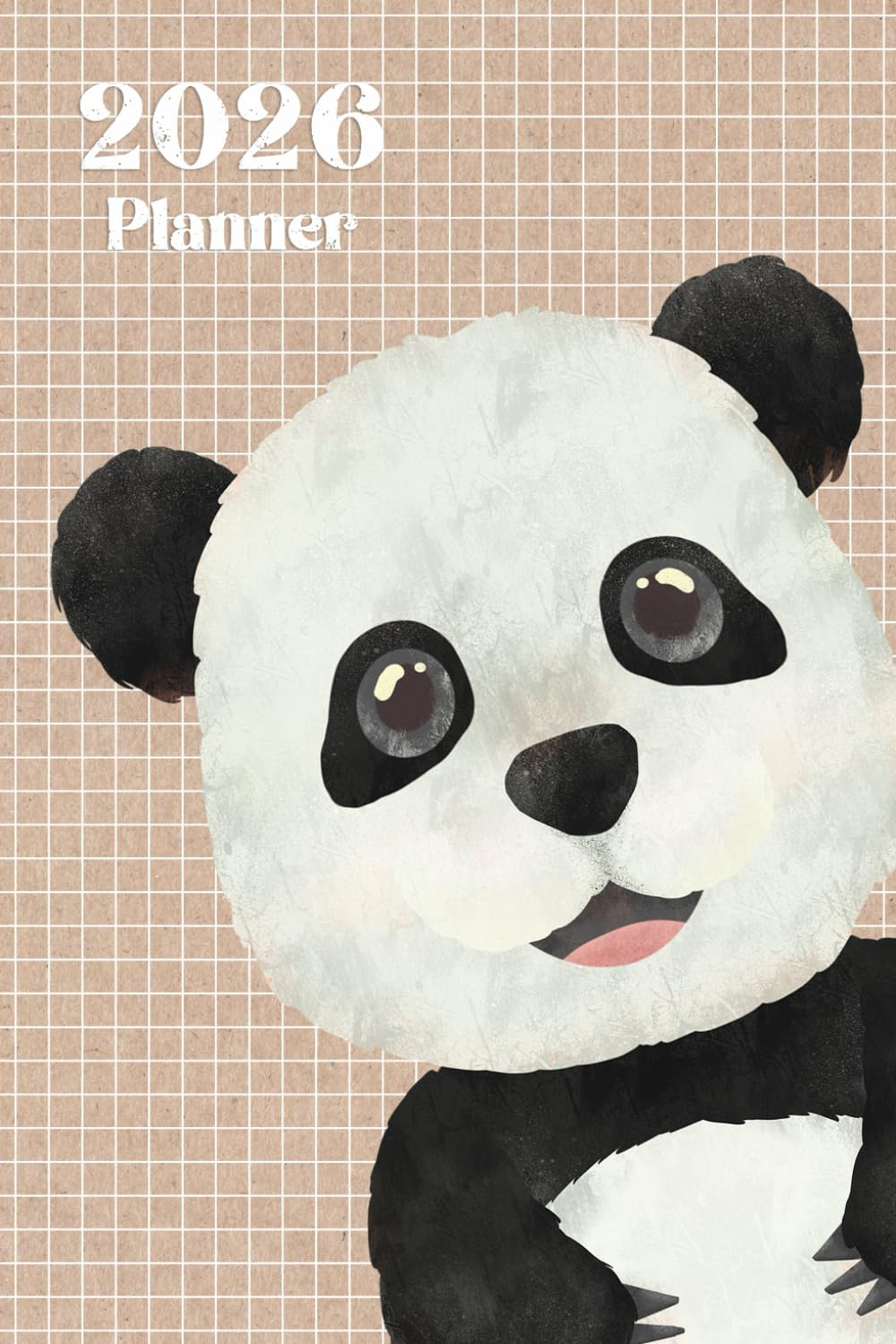 Cute Panda 2026 Planner Weekly and Monthly: Minimalist Calendar Organizers, Goal, to Do List
